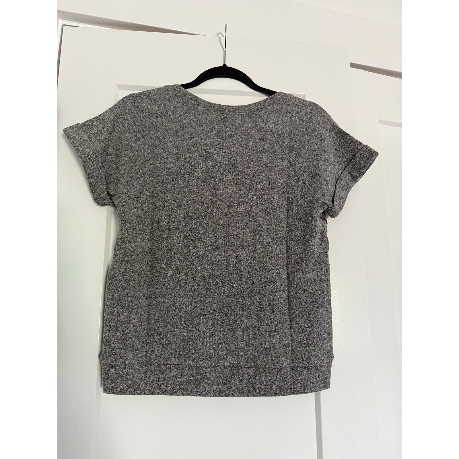 REVOLVE $160 New Lanston Revolve Raglan Sweatshirt Tee - Grey XS Size XS / US 0-2 / IT 36-38 - 6 Thumbnail