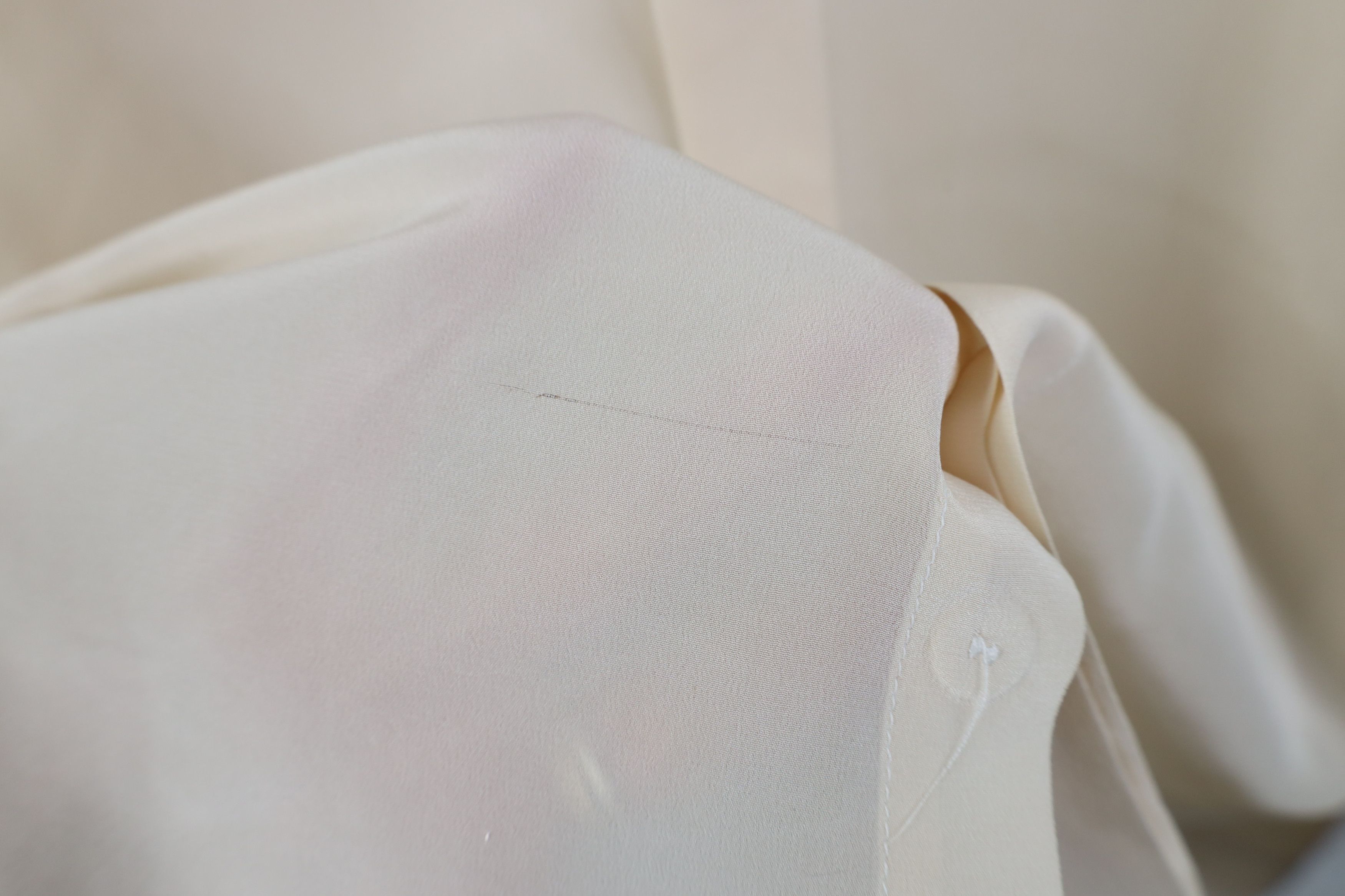 Vintage Vintage 90s Streetwear Sheer Silk Band Collar Button Shirt Size US XL / EU 56 / 4 - 9 Thumbnail