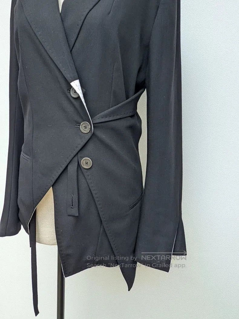 Ann Demeulemeester black deconstructed blazer by ann demeulemeester . Size US M / EU 48-50 / 2 - 3 Thumbnail