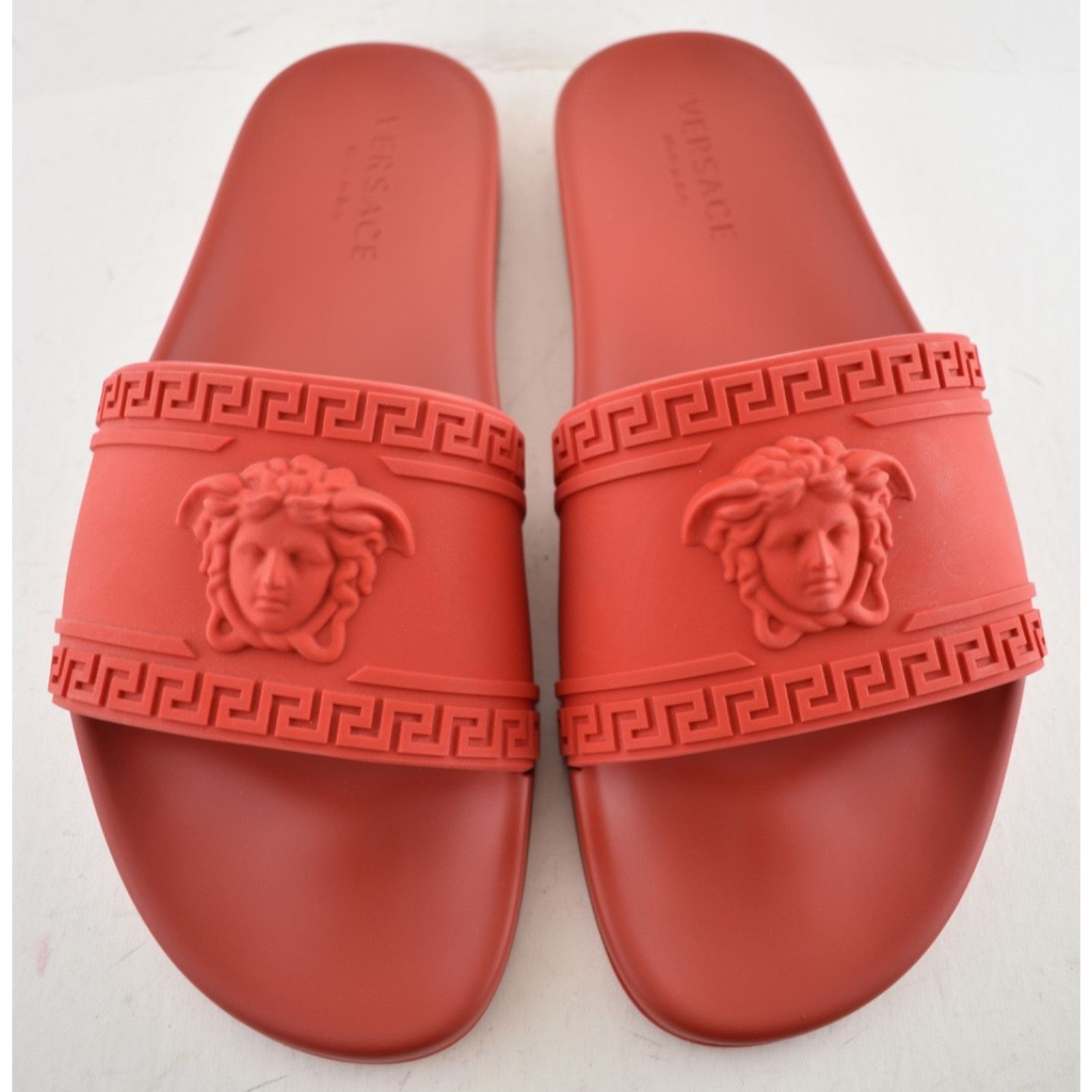 Versace Versace Medusa Palazzo Red Rubber Slide Pool Sandal 44 11 Size US 11 / EU 44 - 6 Thumbnail
