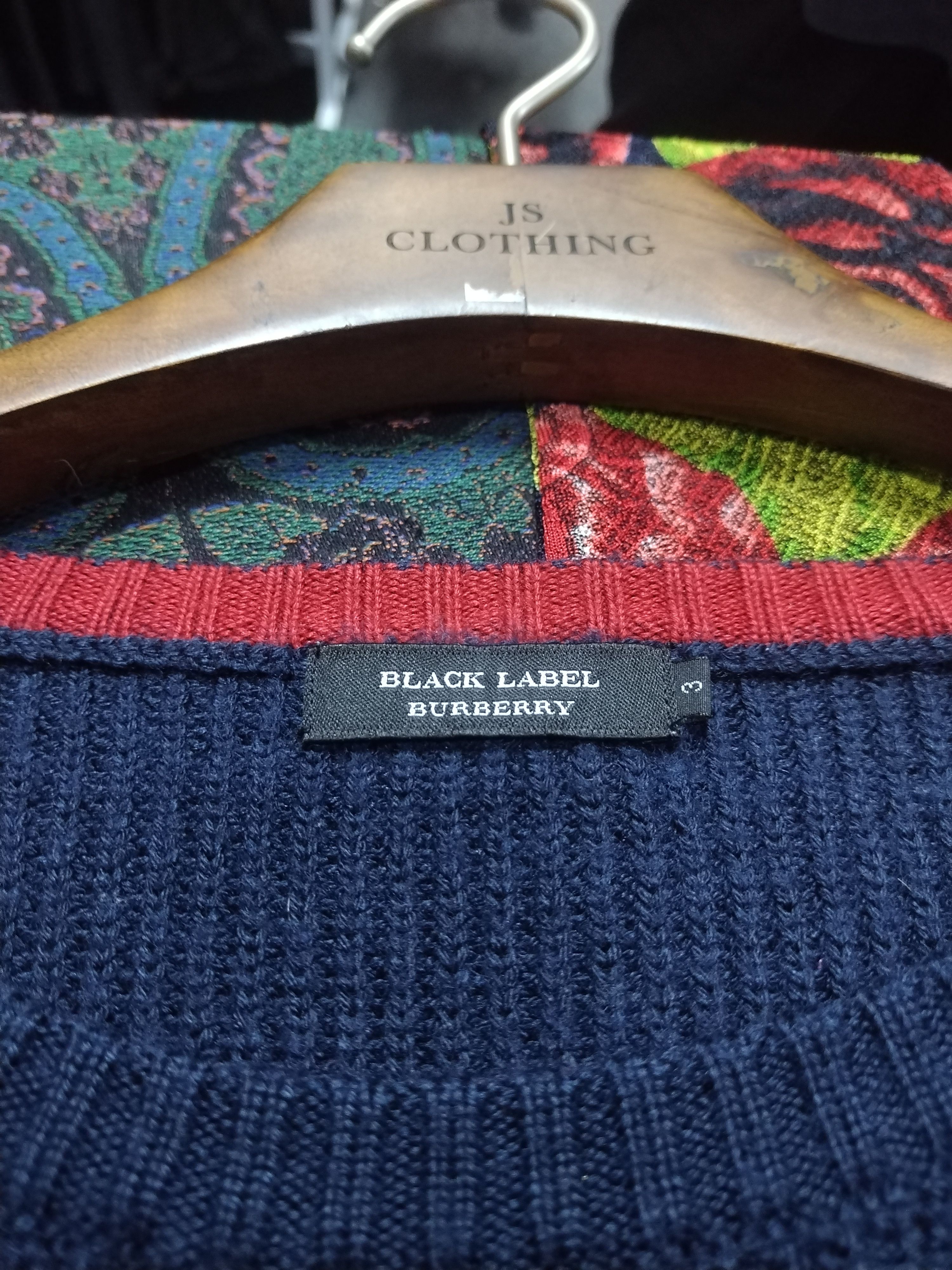 Aran Isles Knitwear × Burberry Vtg Burberry Black Label Knitwear Rare Double Line Size US M / EU 48-50 / 2 - 19 Thumbnail