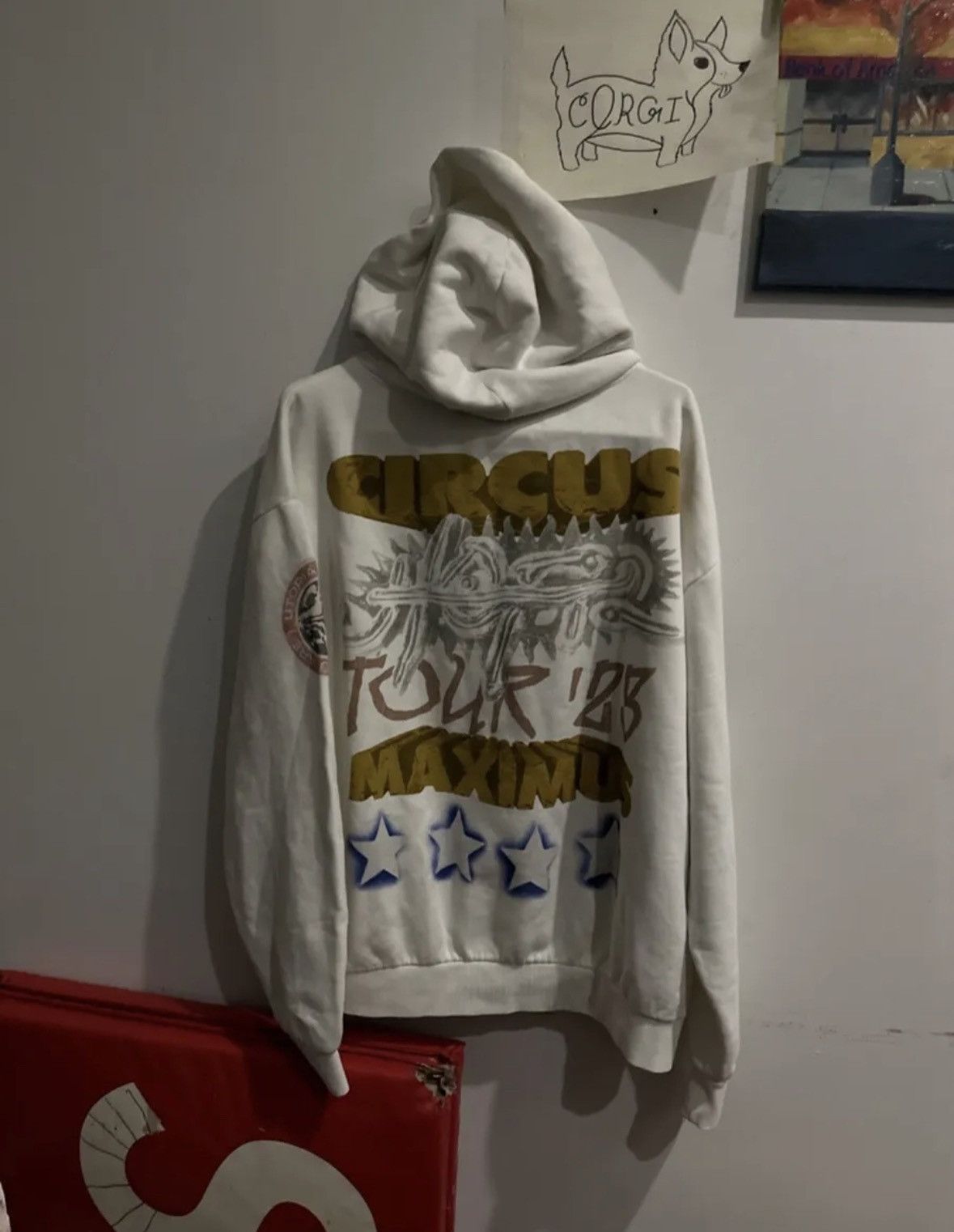 Travis Scott Travis Scott Utopia Circus Maximus Hoody White Cactus Jack Size US XL / EU 56 / 4 - 2 Thumbnail