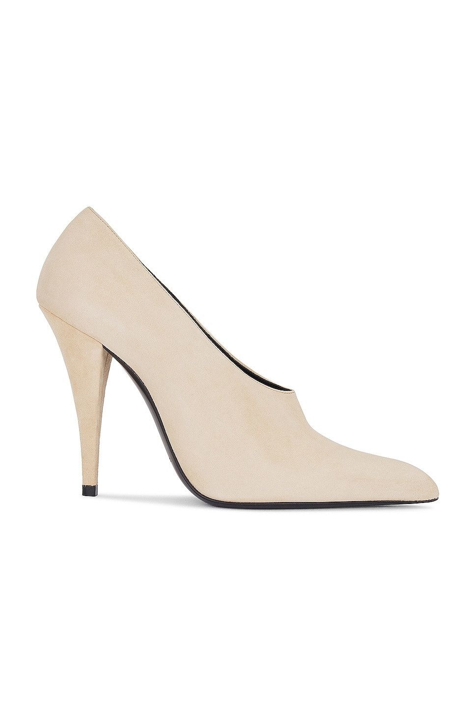 Saint Laurent Paris o1s1wg110225 755367 Nico Pumps in Cream Size US 7.5 / IT 37.5 - 1 Thumbnail
