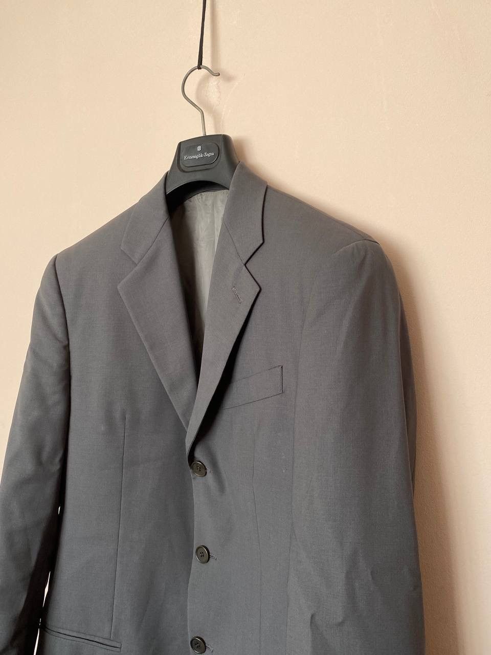 Giorgio Armani Vintage Giorgio Armani Suit Grey Wool Size 46R - 2 Thumbnail