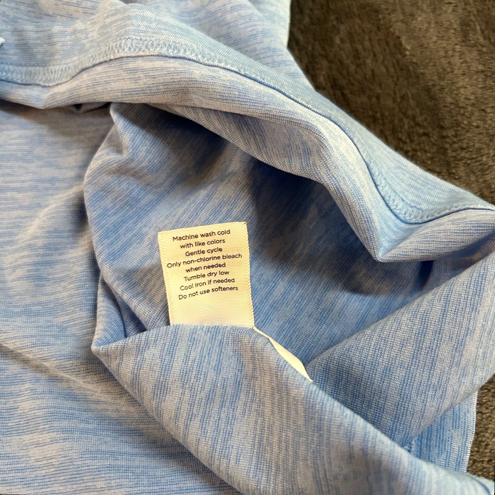 Vintage Walter Hagen Essentials Golf Polo Shirt Heather Blue Performance Mens Medium Size US M / EU 48-50 / 2 - 7 Thumbnail