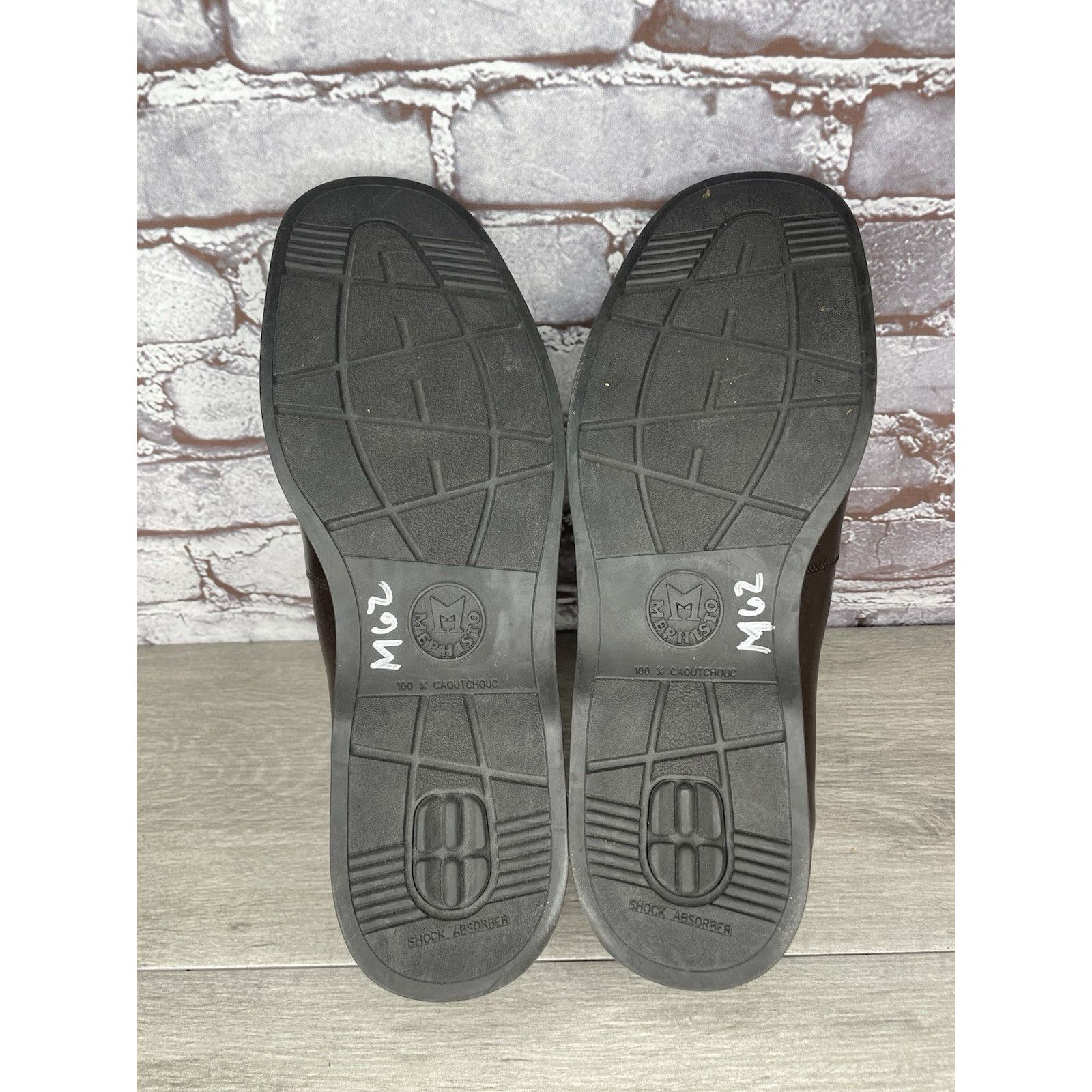 Mephisto Mephisto Brown Leather Loafers Air Jet Insoles Slip On Shoes Size US 11.5 / EU 44-45 - 21 Thumbnail
