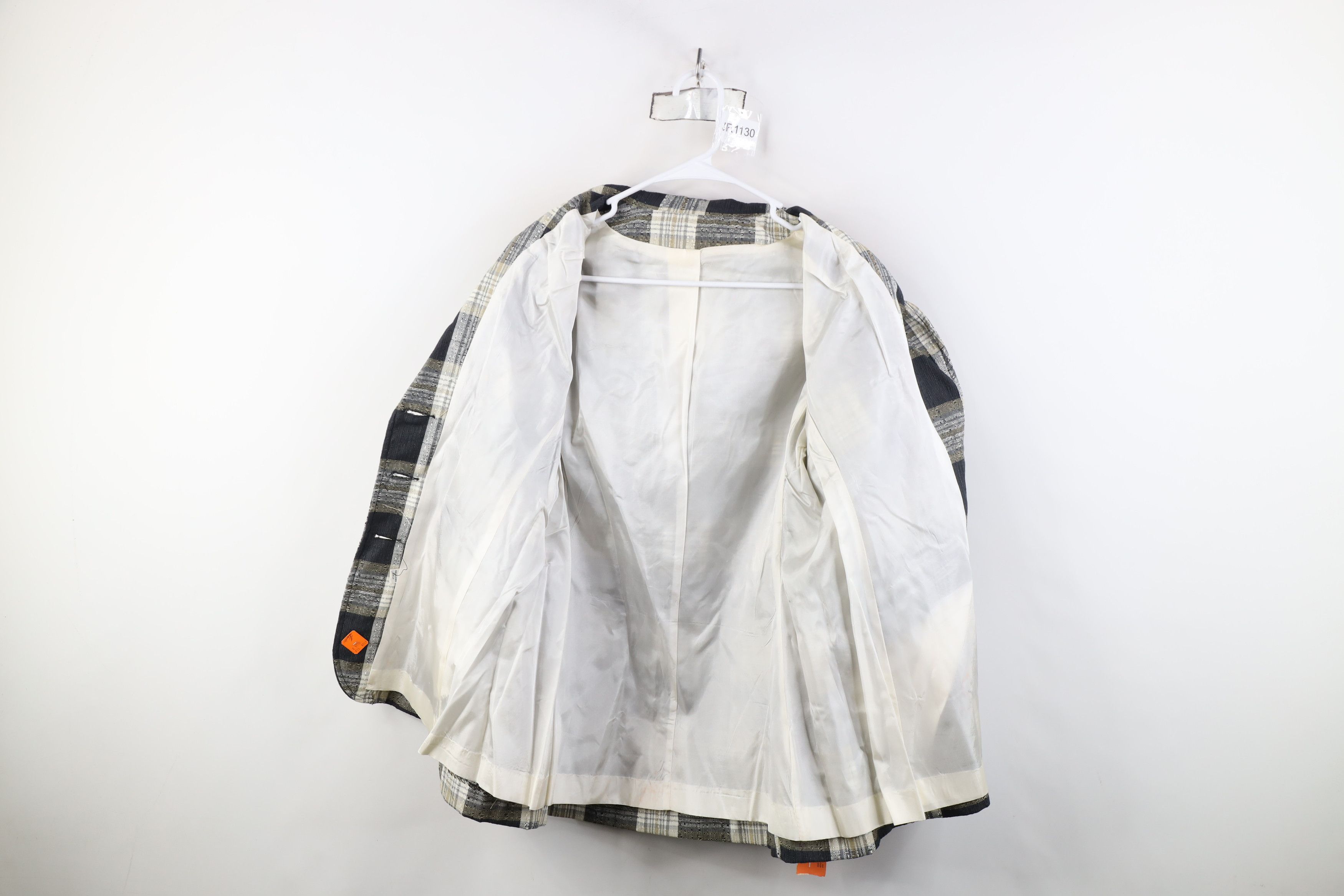 Vintage Deadstock Vintage 70s Streetwear Suit Coat Jacket Plaid Size XXL / US 16-18 / IT 52-54 - 9 Thumbnail