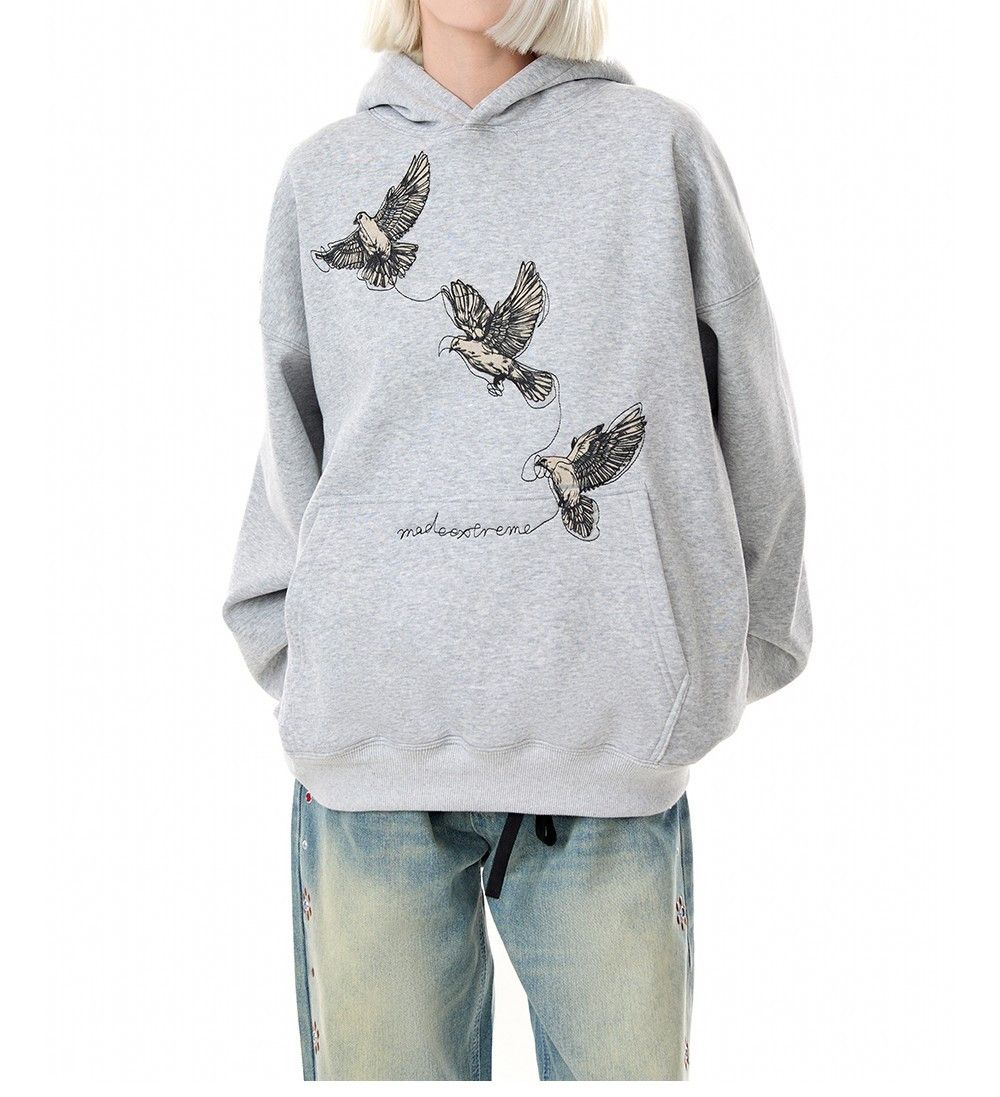 Vintage EAGLE Embroidered Graphic Pullover Hoodie Size US M / EU 48-50 / 2 - 2 Thumbnail