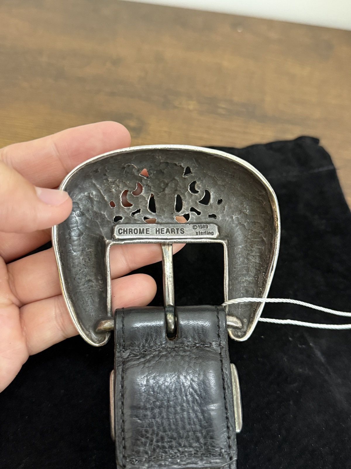 Chrome Hearts Chrome Hearts Leather Waist Belt 3-Piece Western Size 30 - 5 Thumbnail