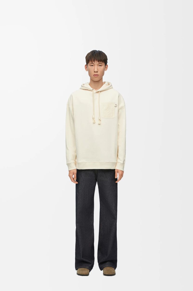 Loewe o1in1g0426 Anagram Patch Relaxed fit Hoodie in White Ash Size US S / EU 44-46 / 1 - 2 Thumbnail
