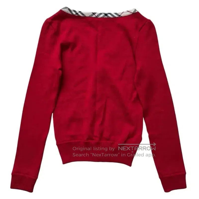 Burberry Burberry Red Wool Long Sleeve Cardigan. Size M / US 6-8 / IT 42-44 - 6 Thumbnail