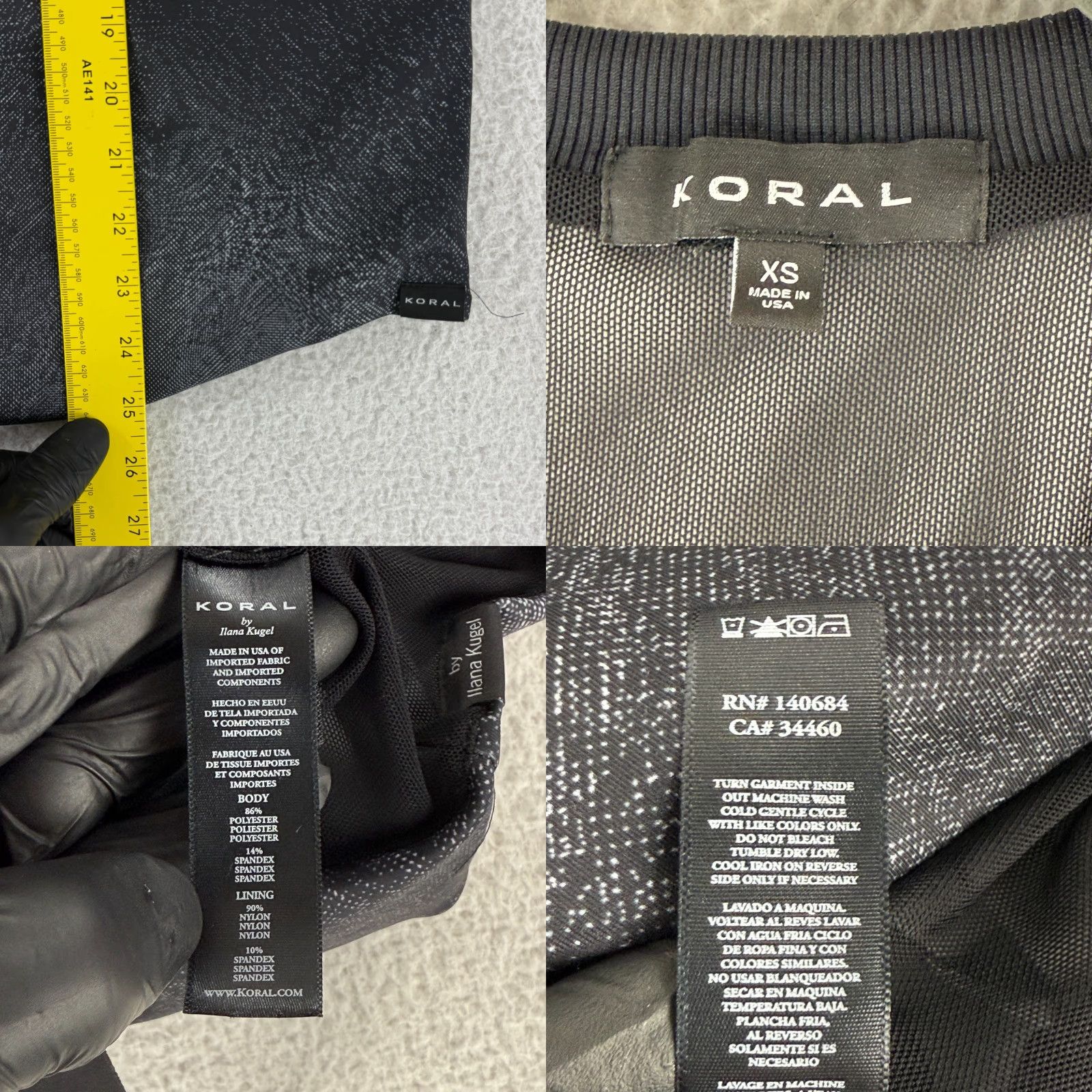 Vintage Koral Paradigm Pullover Sweater Womens XS Black Jacquard Glitch Long Sleeve Size XS / US 0-2 / IT 36-38 - 8 Thumbnail