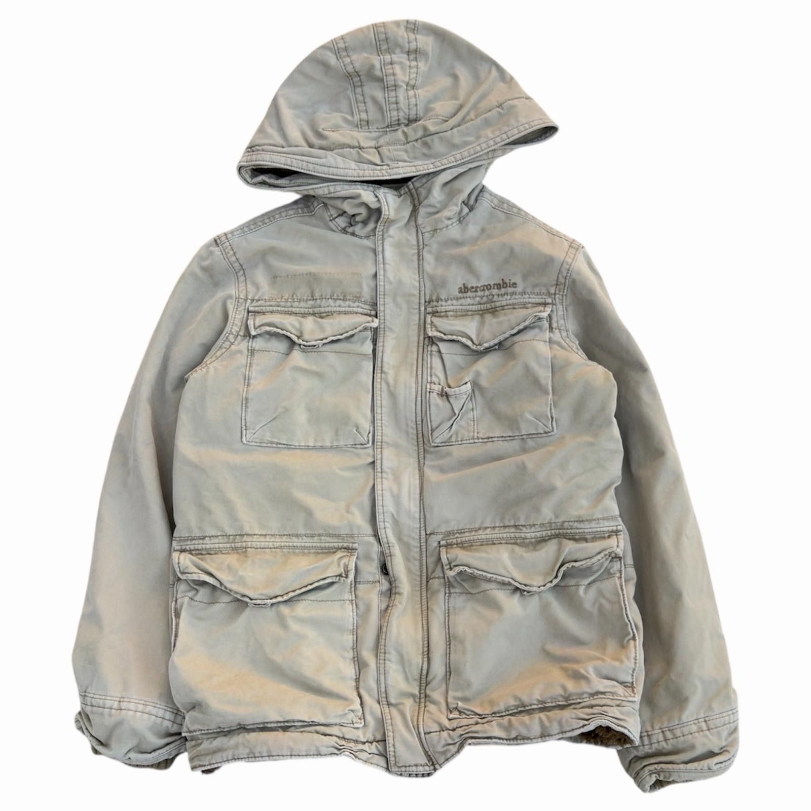 Abercrombie & Fitch Y2K Abercrombie Kids Wilcox Field Jacket Sherpa Cargo XL Size US XL / EU 56 / 4 - 1 Thumbnail
