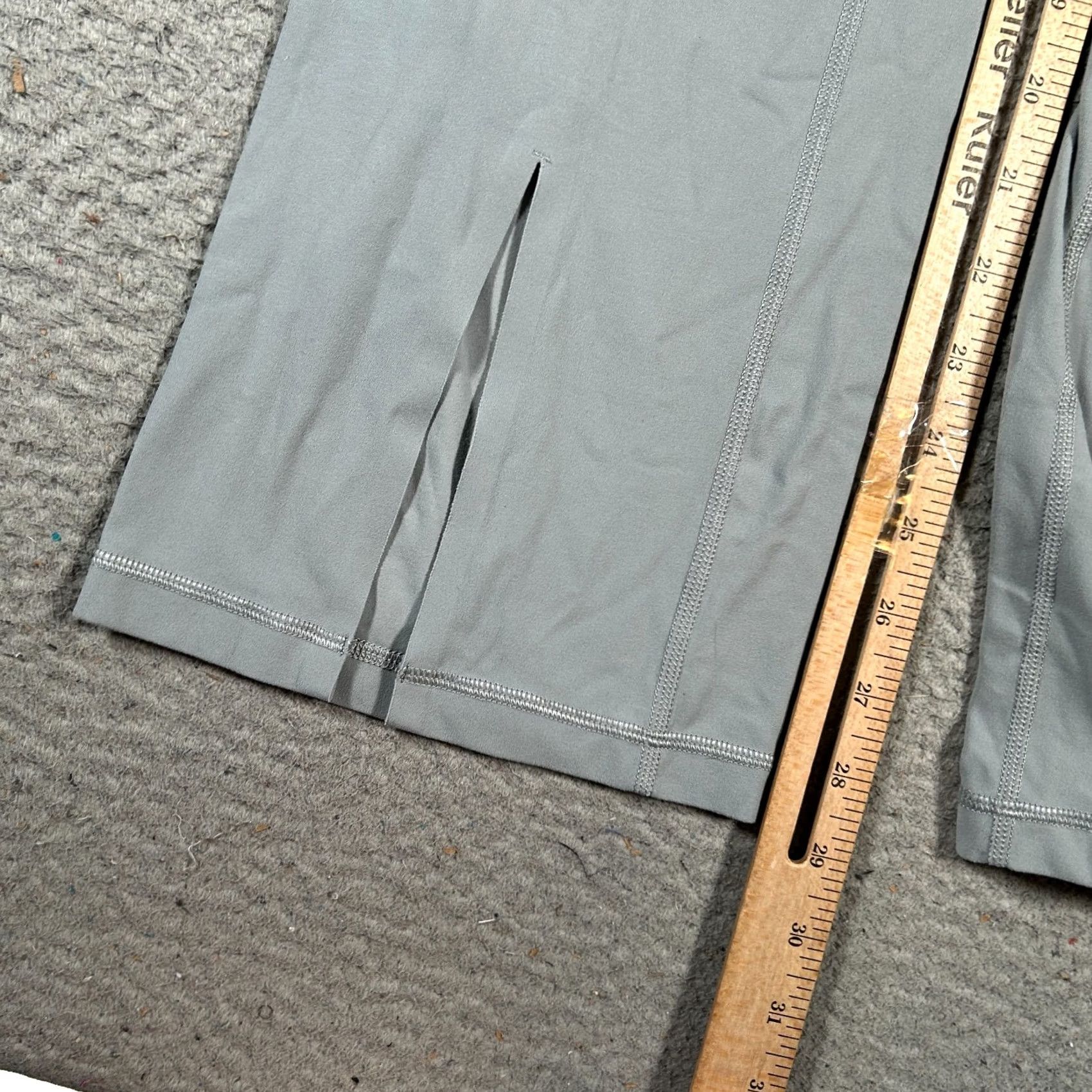 Athleta Athleta Pants Womens S Gray Elation 25x29 Ultra High Rise Split Flare Leg Yoga Size 28" / US 6 / IT 42 - 5 Thumbnail