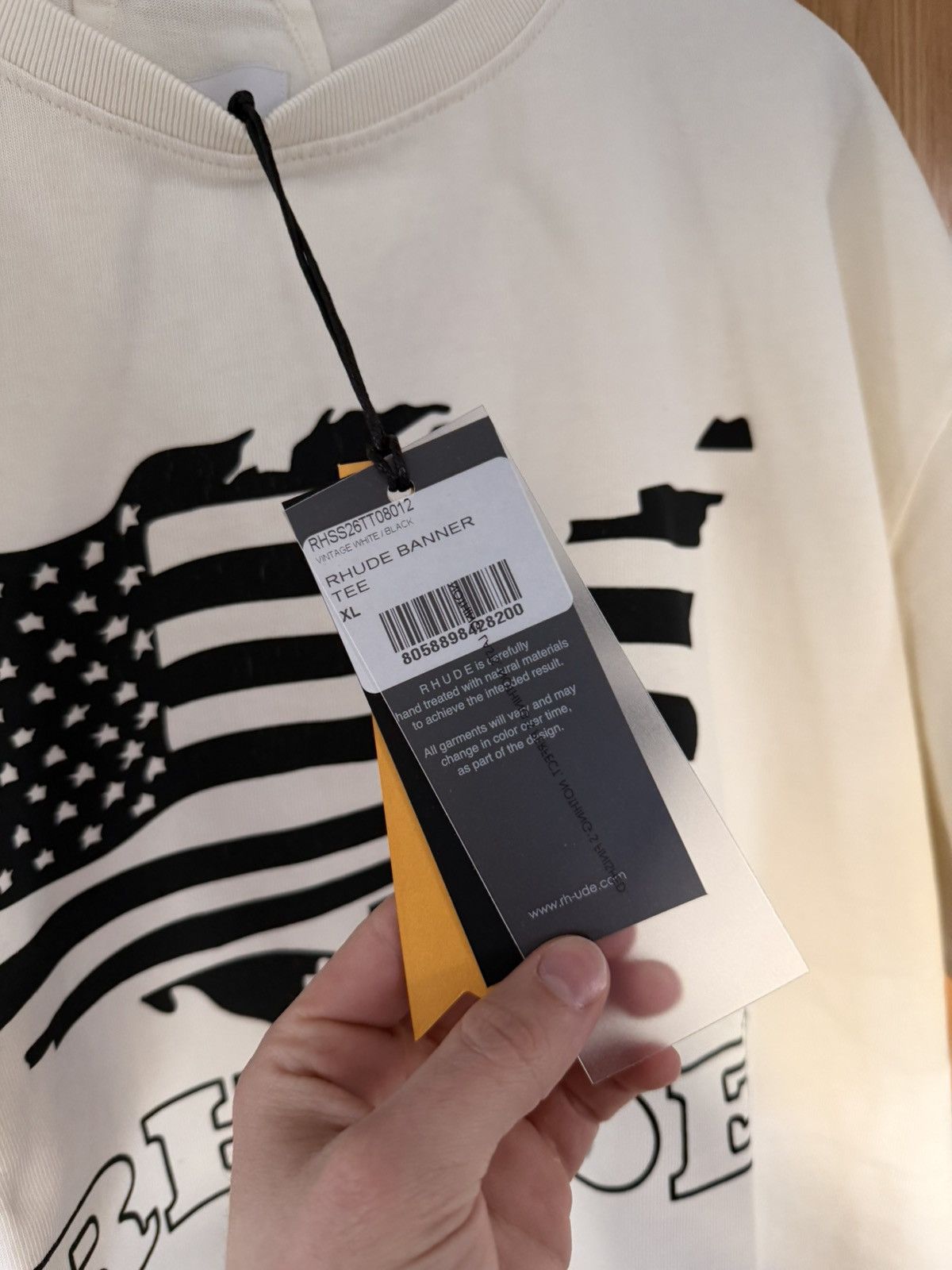 Rhude Rhude Banner Tshirt SS26 Size US XL / EU 56 / 4 - 3 Thumbnail