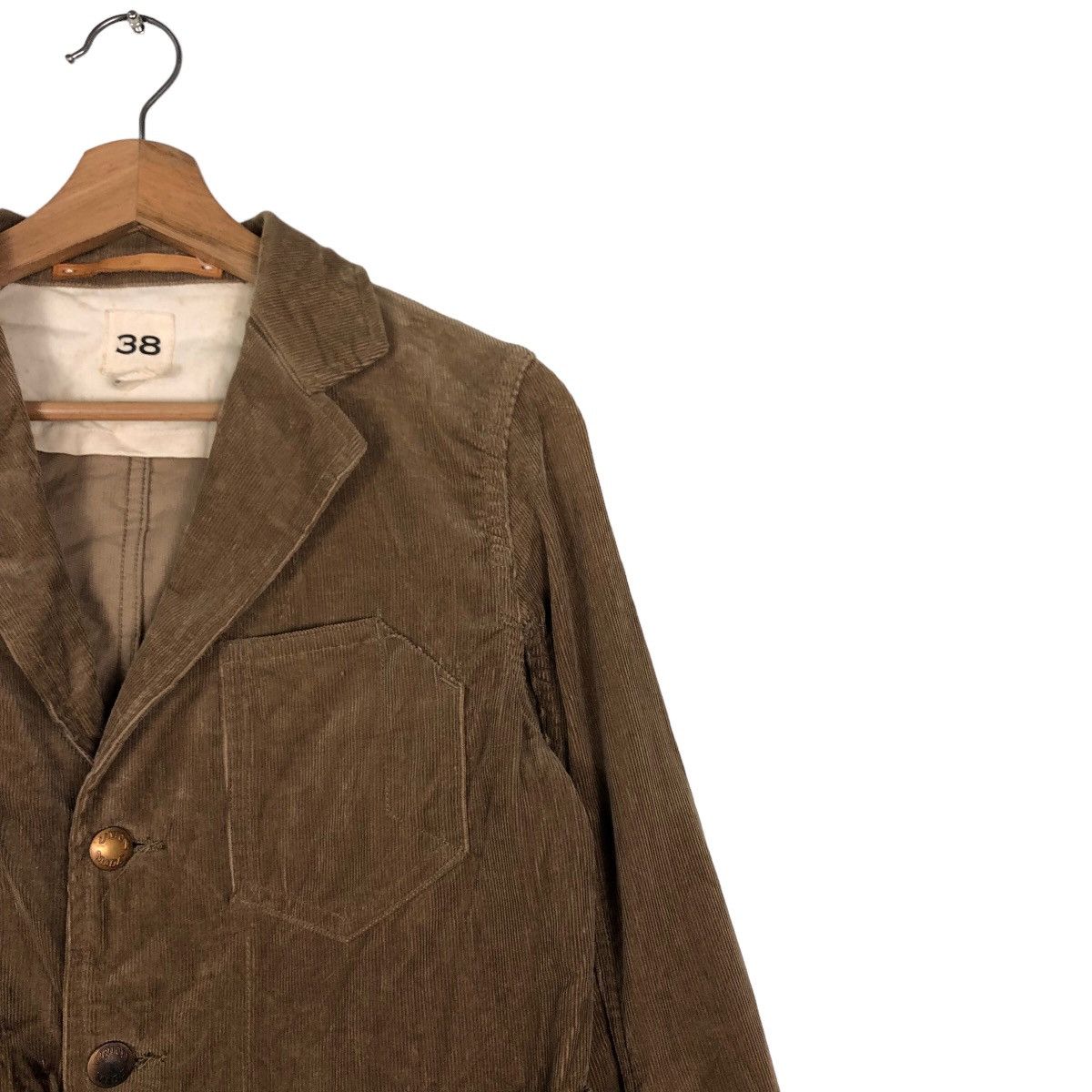 MasterPiece Cropped Biker Jacket Corduroy Scye Basics Masterpiece Japan Size XS / US 0-2 / IT 36-38 - 6 Thumbnail