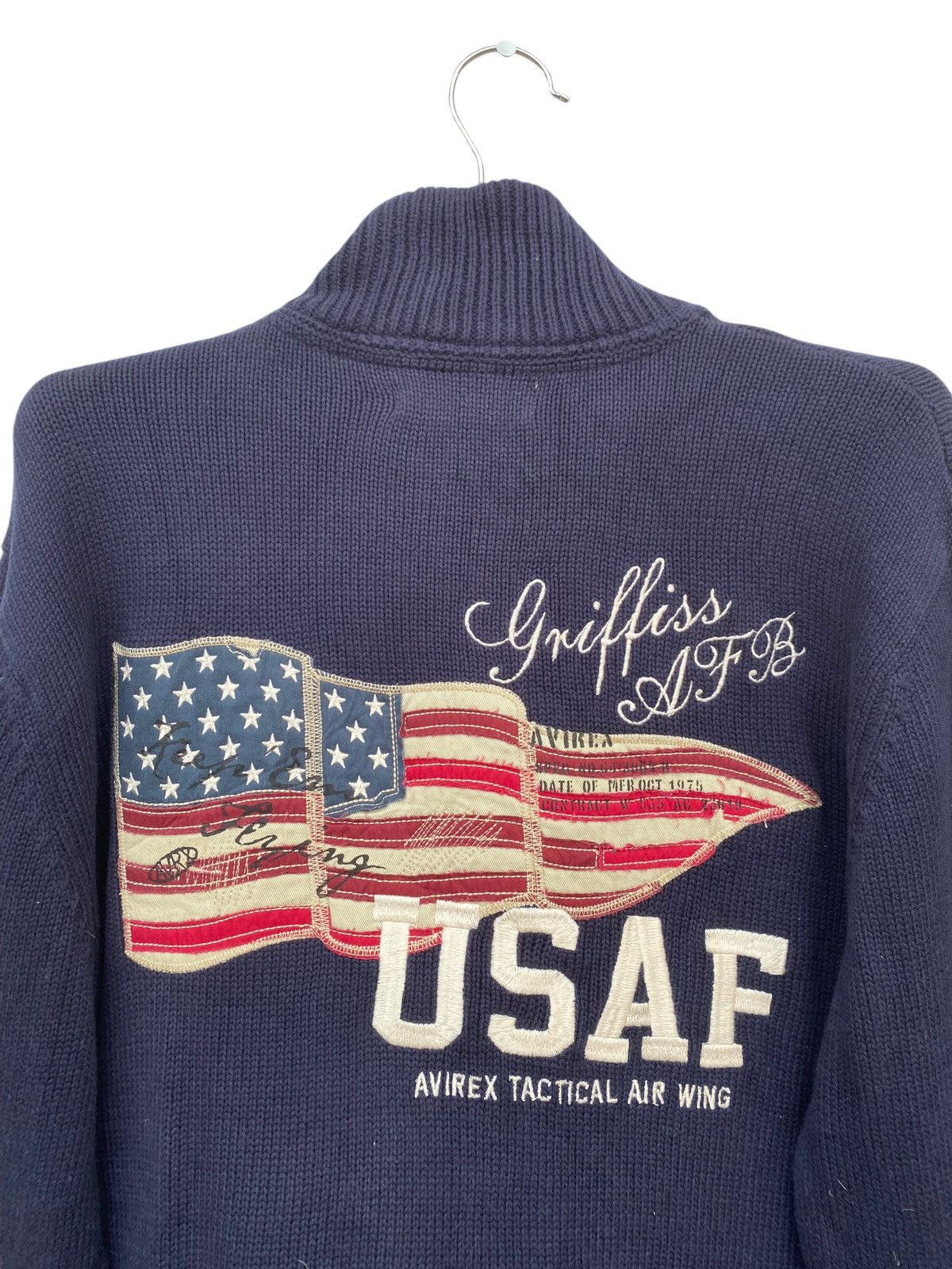 Avirex Avirex Knitted Zipper Jacket Size US XL / EU 56 / 4 - 7 Thumbnail