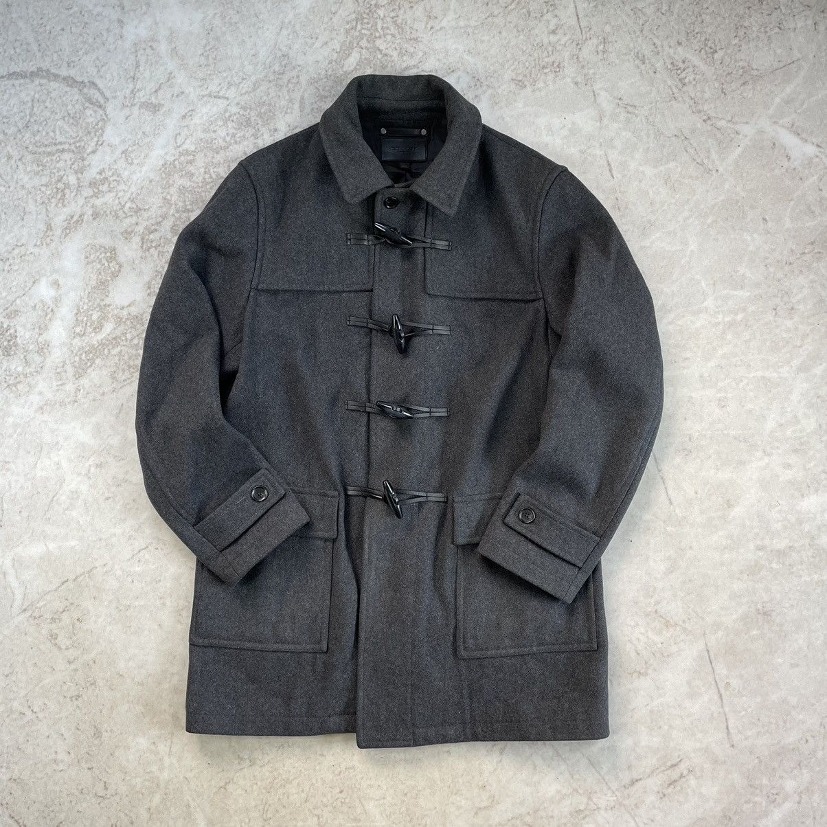 Coach Coach New York Wool Grey Perfect Heavy Duffle Pea Coat Size US L / EU 52-54 / 3 - 1 Thumbnail