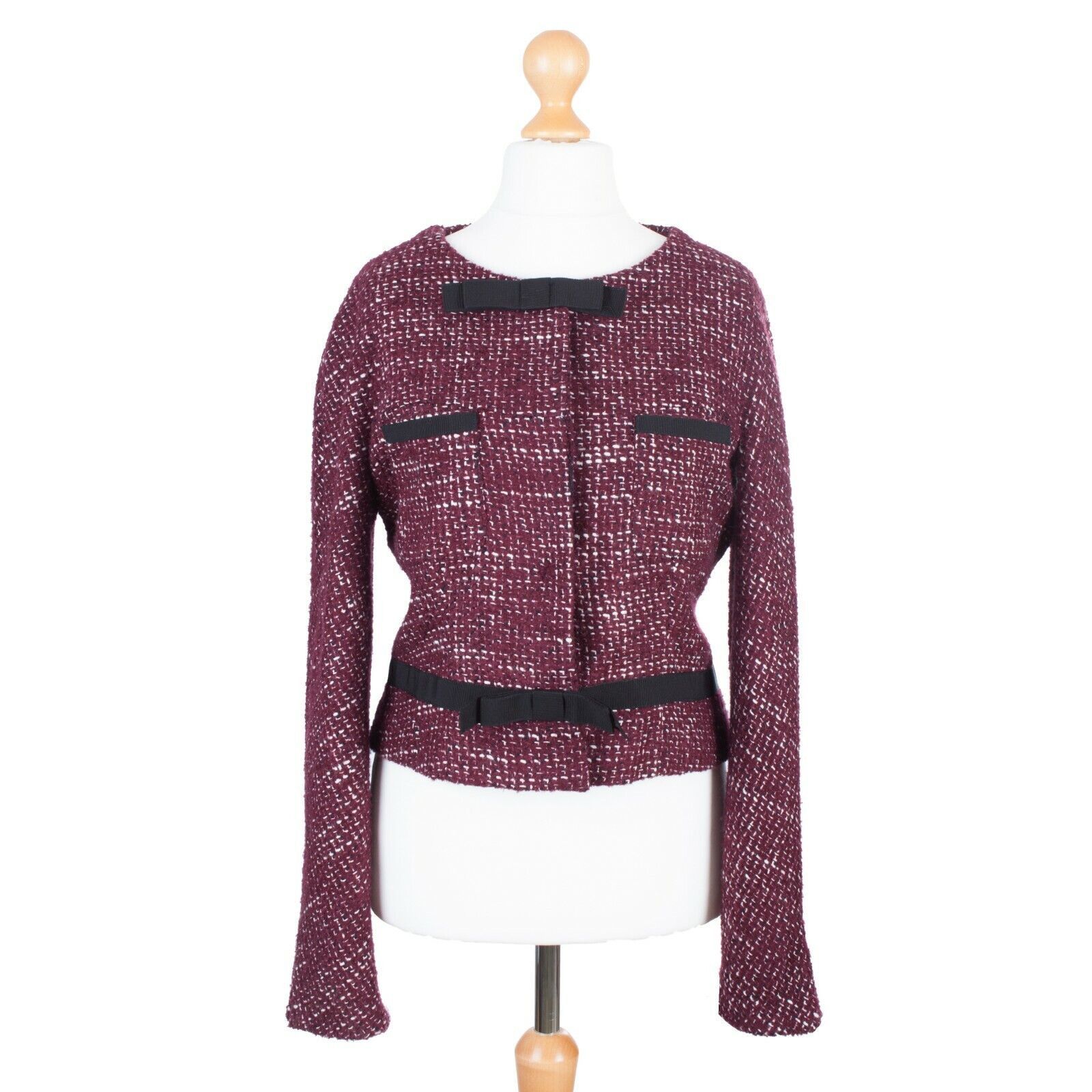 TWINSET Twin Set by Simona Barbieri Women's Jacket Blazer Size L / US 10 / IT 46 - 2 Thumbnail