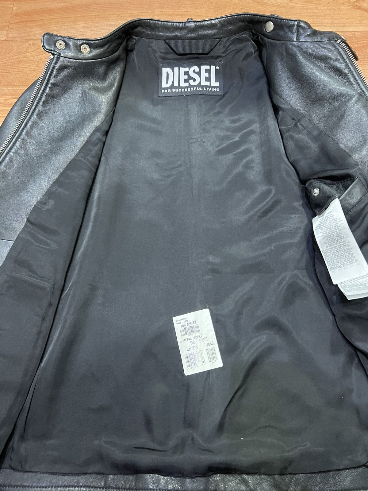 Diesel Diesel L- METAL GIACCA leather jacket Size US L / EU 52-54 / 3 - 7 Thumbnail