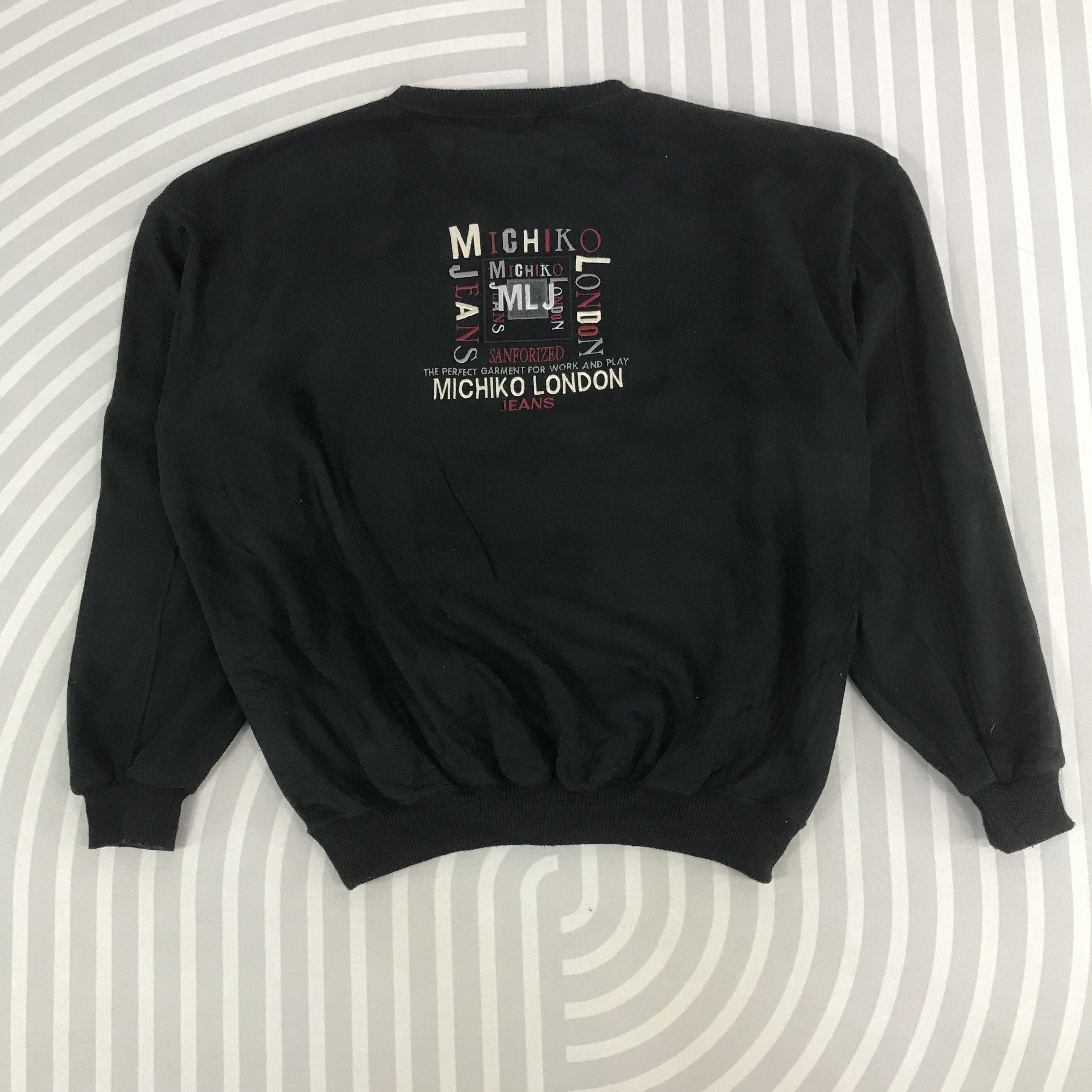 Michiko Koshino London × Vintage Vintage Michiko London logo Sweatshirt Size US L / EU 52-54 / 3 - 1 Thumbnail