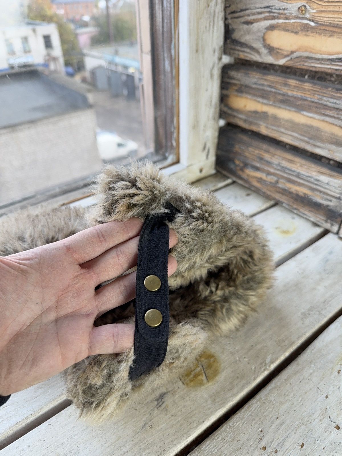 Japanese Brand Faux Fur Mohair Fuzzy Ushanka Trapper Hat Y2K Opium Rare OS Size ONE SIZE - 6 Thumbnail