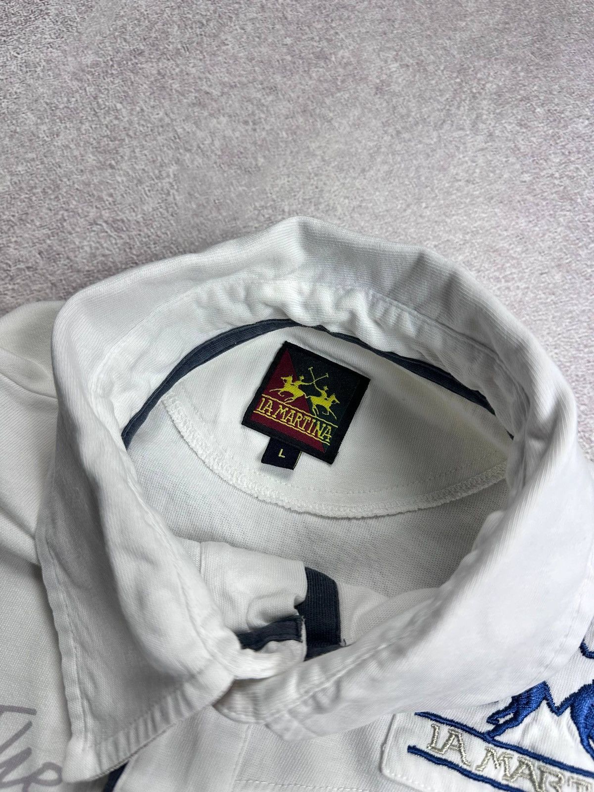 La Martina Vintage 90s La Martina Archival Polo Shirt L Size US L / EU 52-54 / 3 - 4 Thumbnail