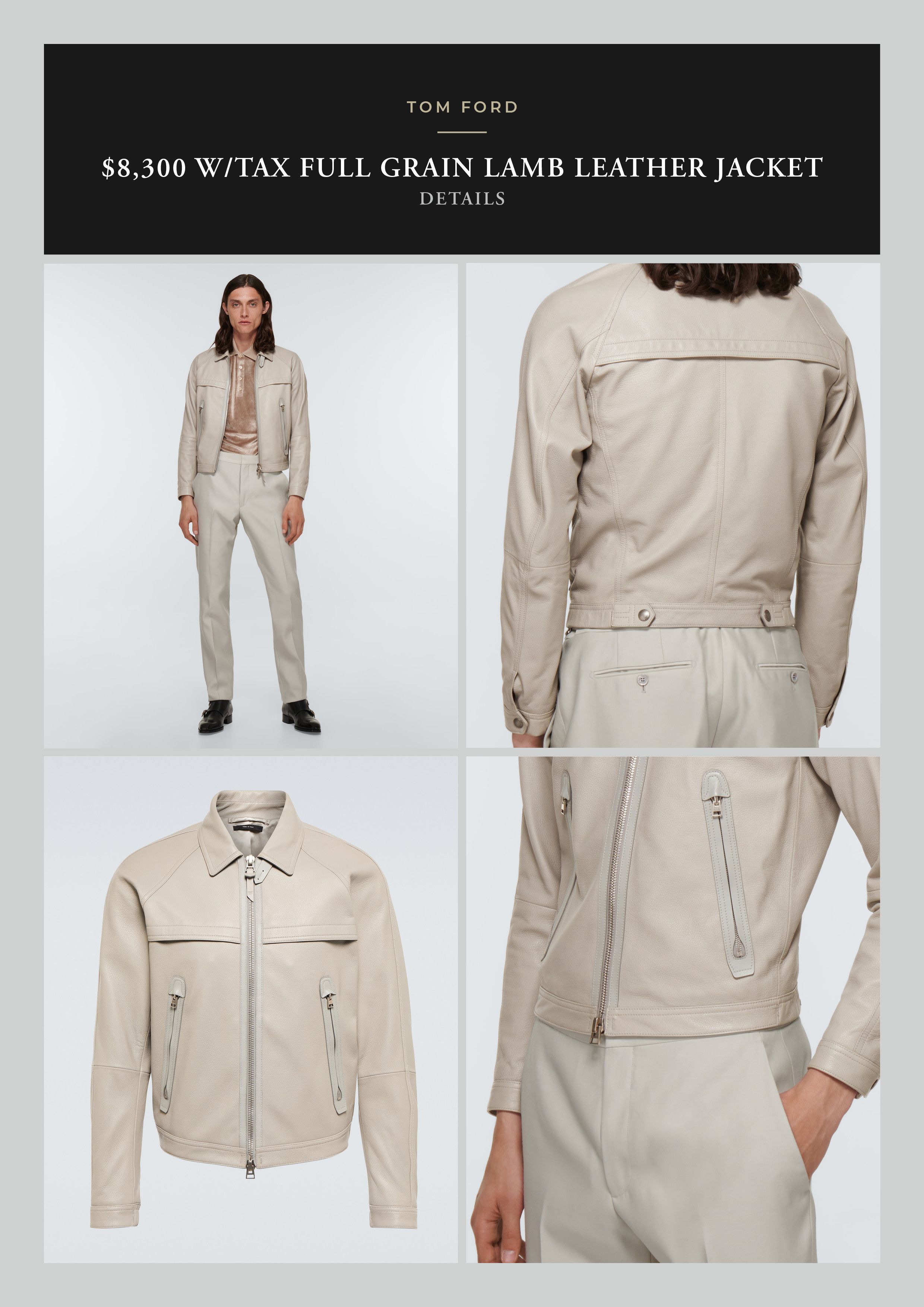 Tom Ford Coveted Ultra Rare $8,300 New With Tags Full Grain Lamb Size US M / EU 48-50 / 2 - 9 Thumbnail