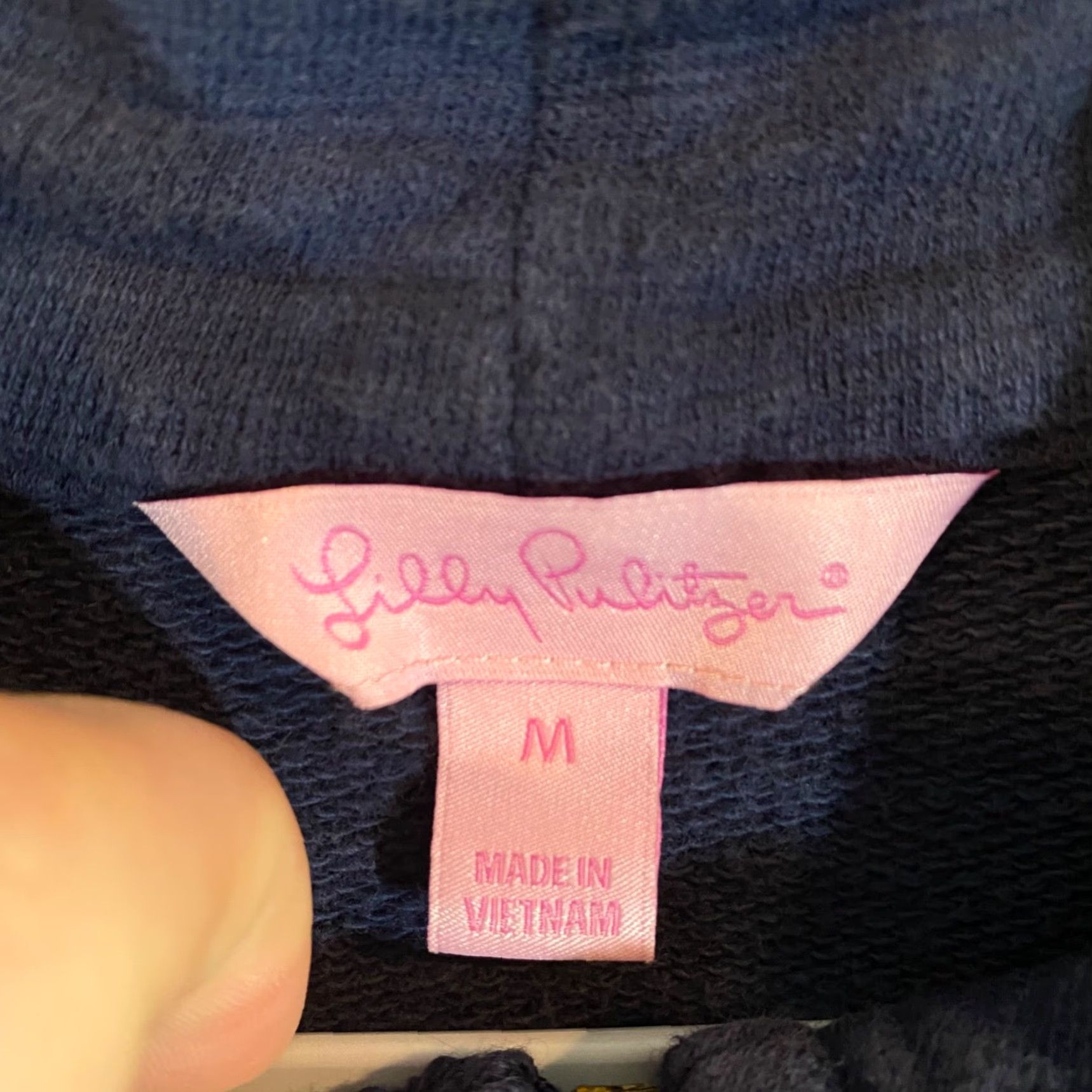 Lilly Pulitzer VINTAGE Lilly Pulitzer Jacket Womens Medium Blue 1/2 Zip Pullover Long Sleeve Casual Fall Spring Summer Winter Size M / US 6-8 / IT 42-44 - 4 Thumbnail