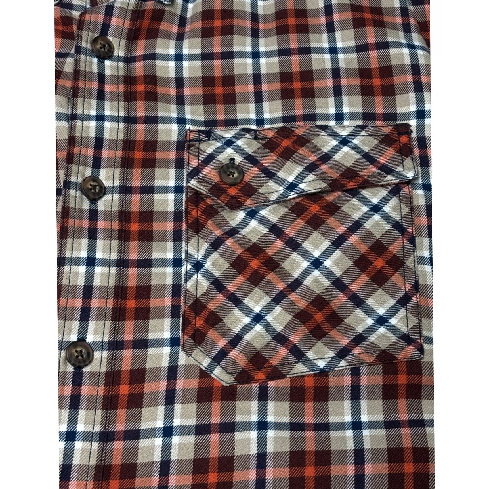 Duluth Trading Company Duluth Trading Co Mens Flannel Shirt Plaid Long Sleeve Button Up XL Red Cotton Polyester Button-Down Pocketed Vintage No Size US XL / EU 56 / 4 - 2 Thumbnail
