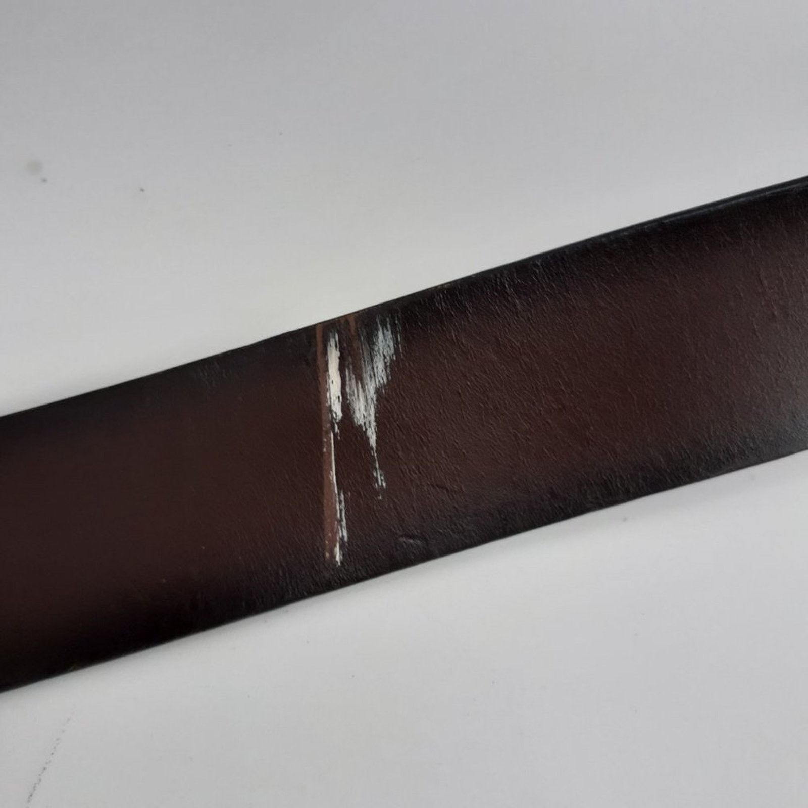Levi's Levi's Men's Leather Dark Belt Brown Silver Tone Size 40 Size 40 - 12 Thumbnail