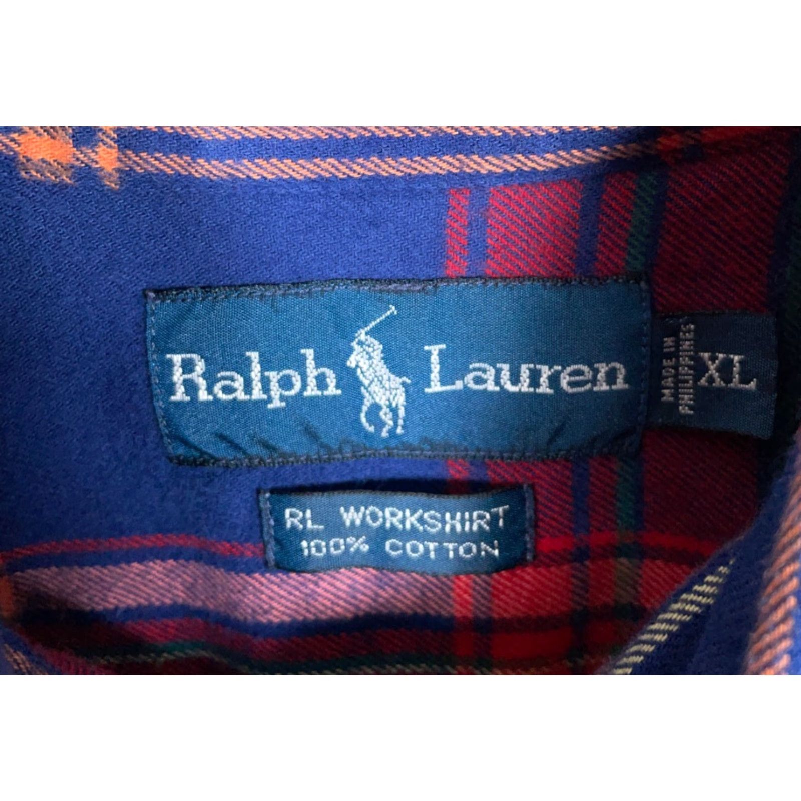 Ralph Lauren Ralph Lauren Flannel Work Shirt Men's XL Red Blue Plaid Workwear Polo Workshirt 90s Mens Size US XL / EU 56 / 4 - 3 Thumbnail