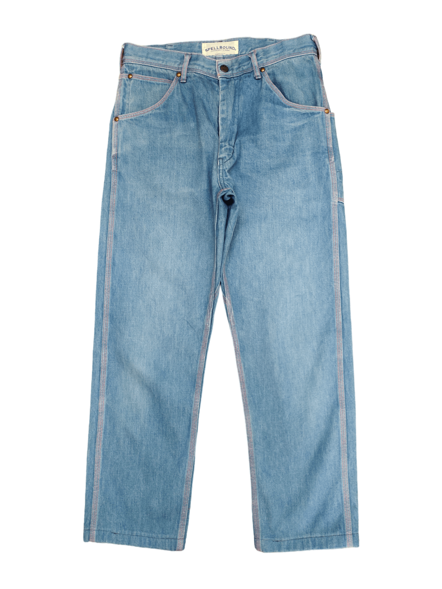 Spellbound 1990s Spellbound Jpn Workers Denim Pants 45rpm Orslow Style Size US 29 - 1 Thumbnail