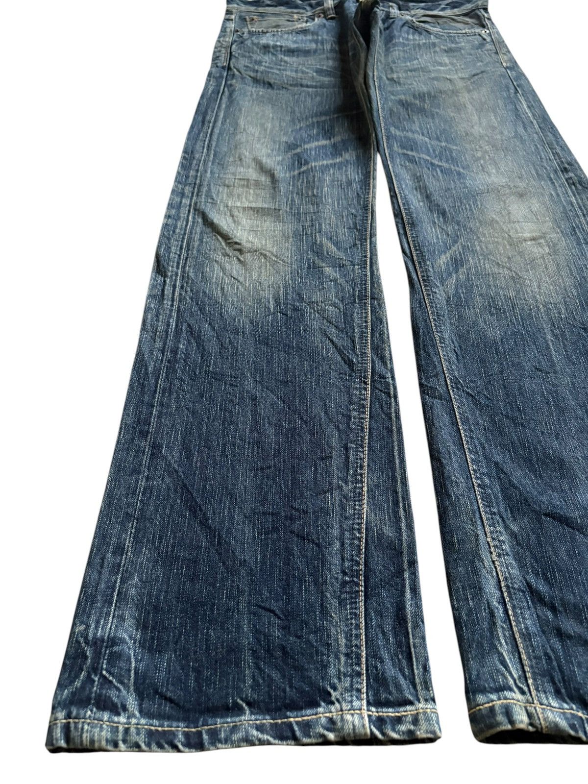 Edwin × Japanese Brand Vintage Japanese Edwin 503 Rusty Mud Wash Loose Jeans Size US 35 - 6 Thumbnail