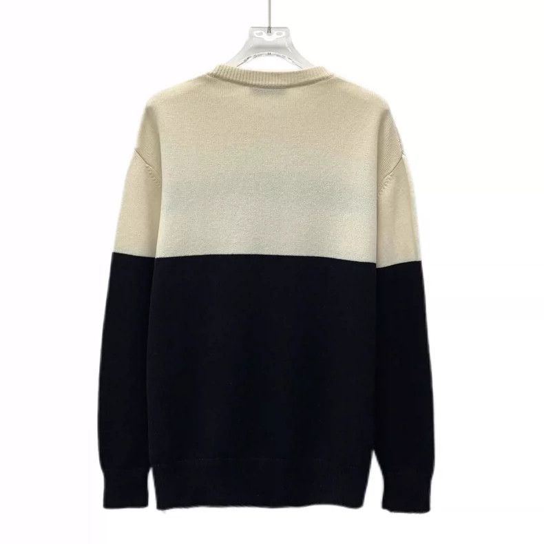 Givenchy Givenchy Colorblocked Logo Letter Intarsia Cashmere Crew N Size US M / EU 48-50 / 2 - 2 Thumbnail