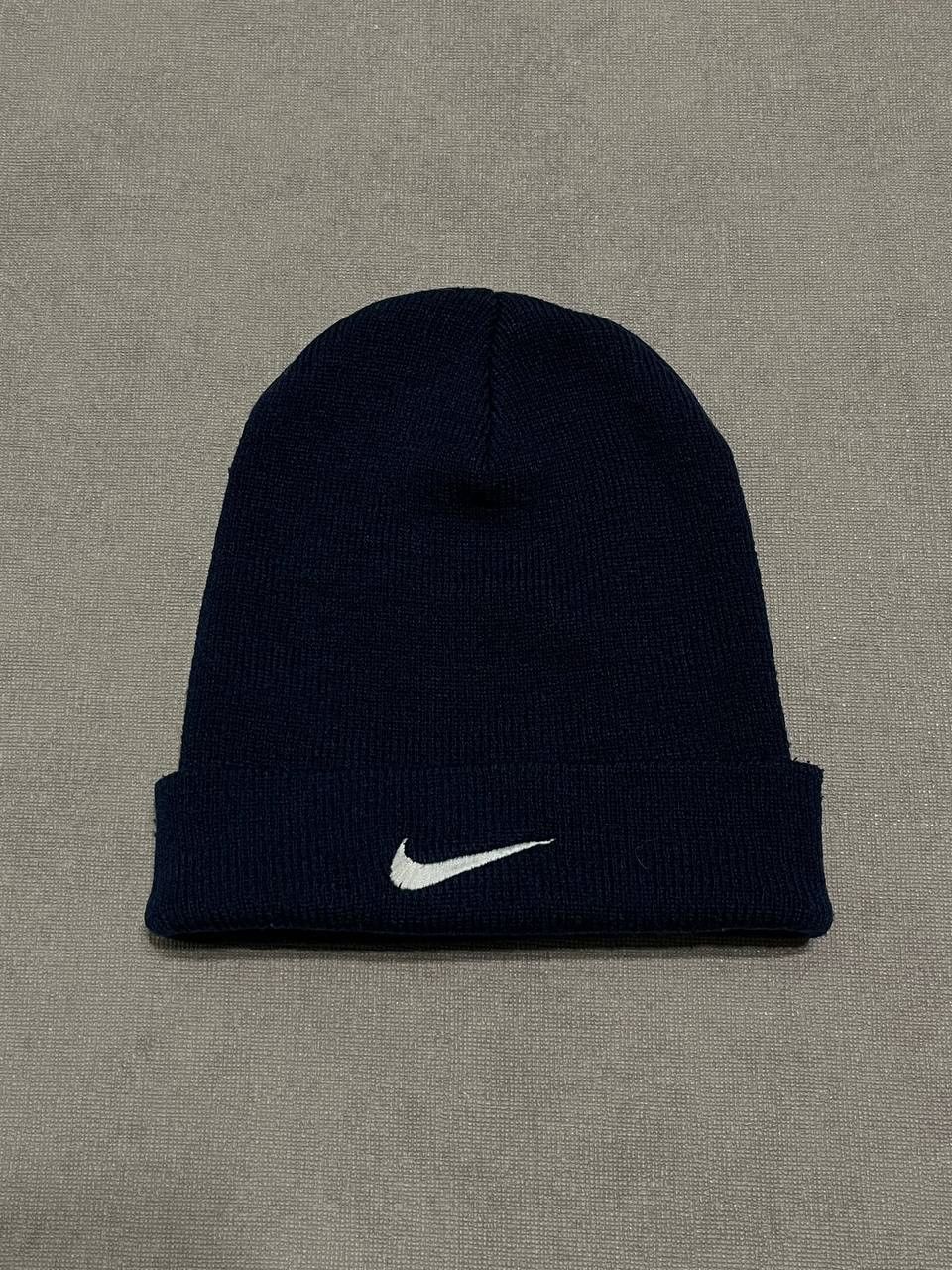 Nike Nike Vintage Beanie Men`s Blue Hat Logo Swoosh Size ONE SIZE - 1 Thumbnail