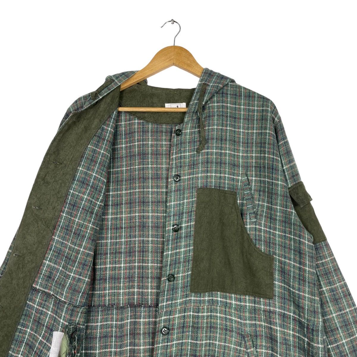 Japanese Brand × Vintage 💥ST FOUR CLUB TARTAN LONG JACKET Size US L / EU 52-54 / 3 - 12 Thumbnail