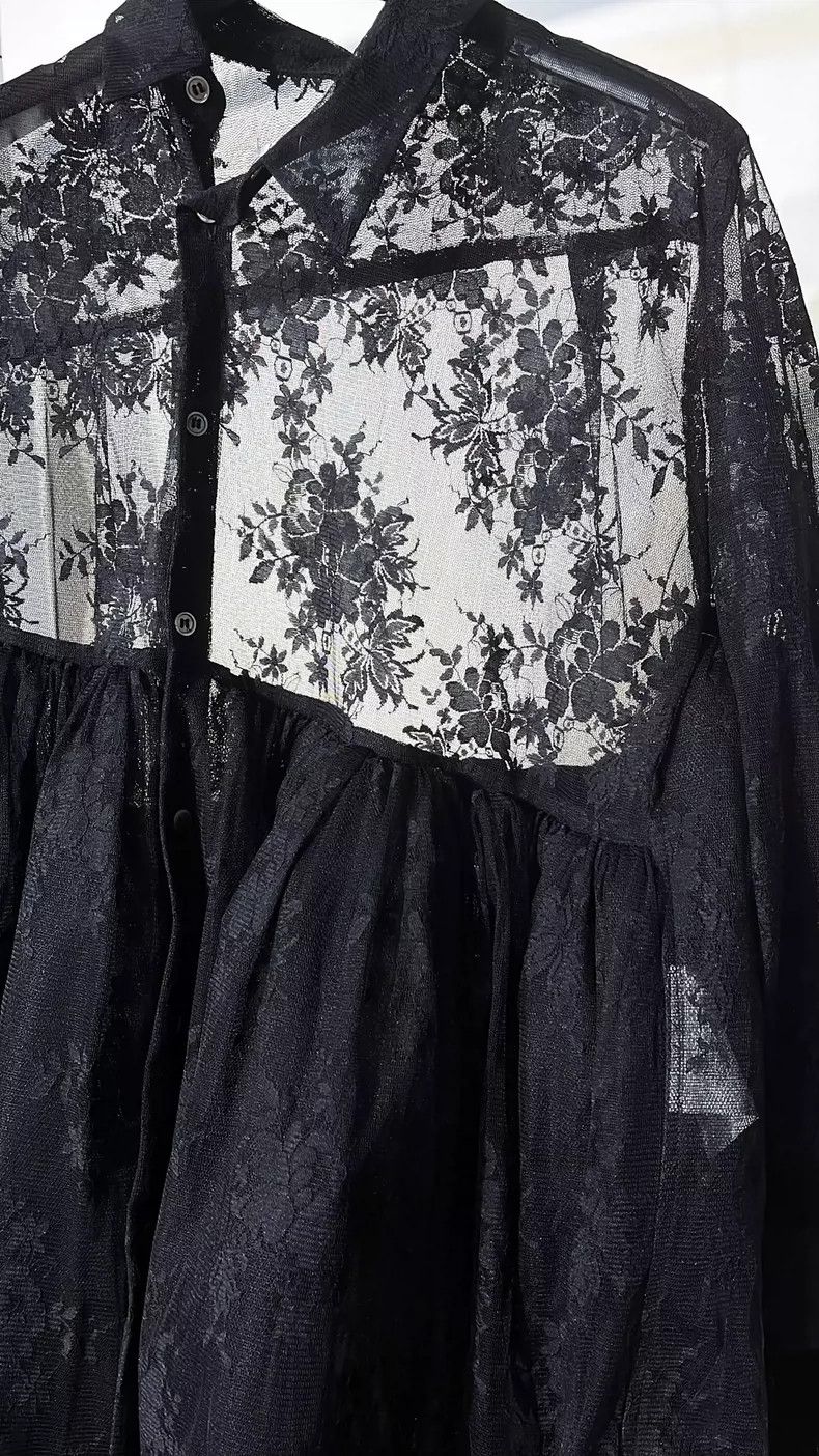 Comme des Garcons Comme Des Garcons Lace slanting front dress Size XS / US 0-2 / IT 36-38 - 4 Thumbnail