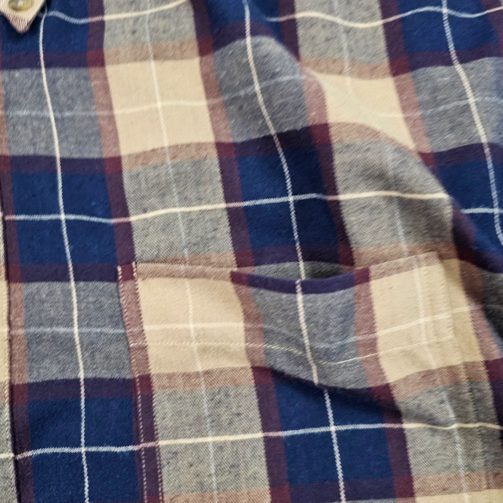 Vintage BD Baggies Shirt Mens XL Blue Plaid Twill Button-Down Pocket Breathable Casual Long Sleeve Size US XL / EU 56 / 4 - 4 Thumbnail
