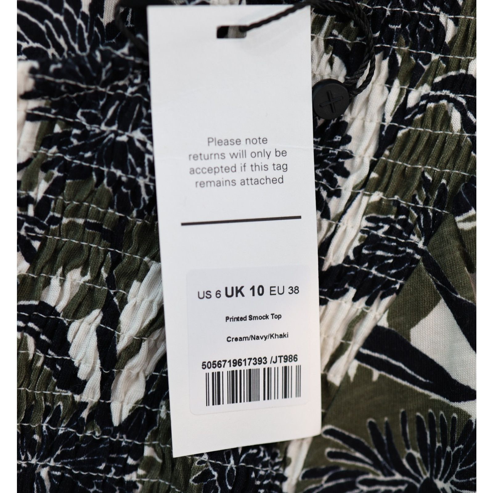 ME+EM A8 NWT ME+EM Silhouette Aster Printed Cropped Top Size US 6 Size L / US 10 / IT 46 - 6 Thumbnail