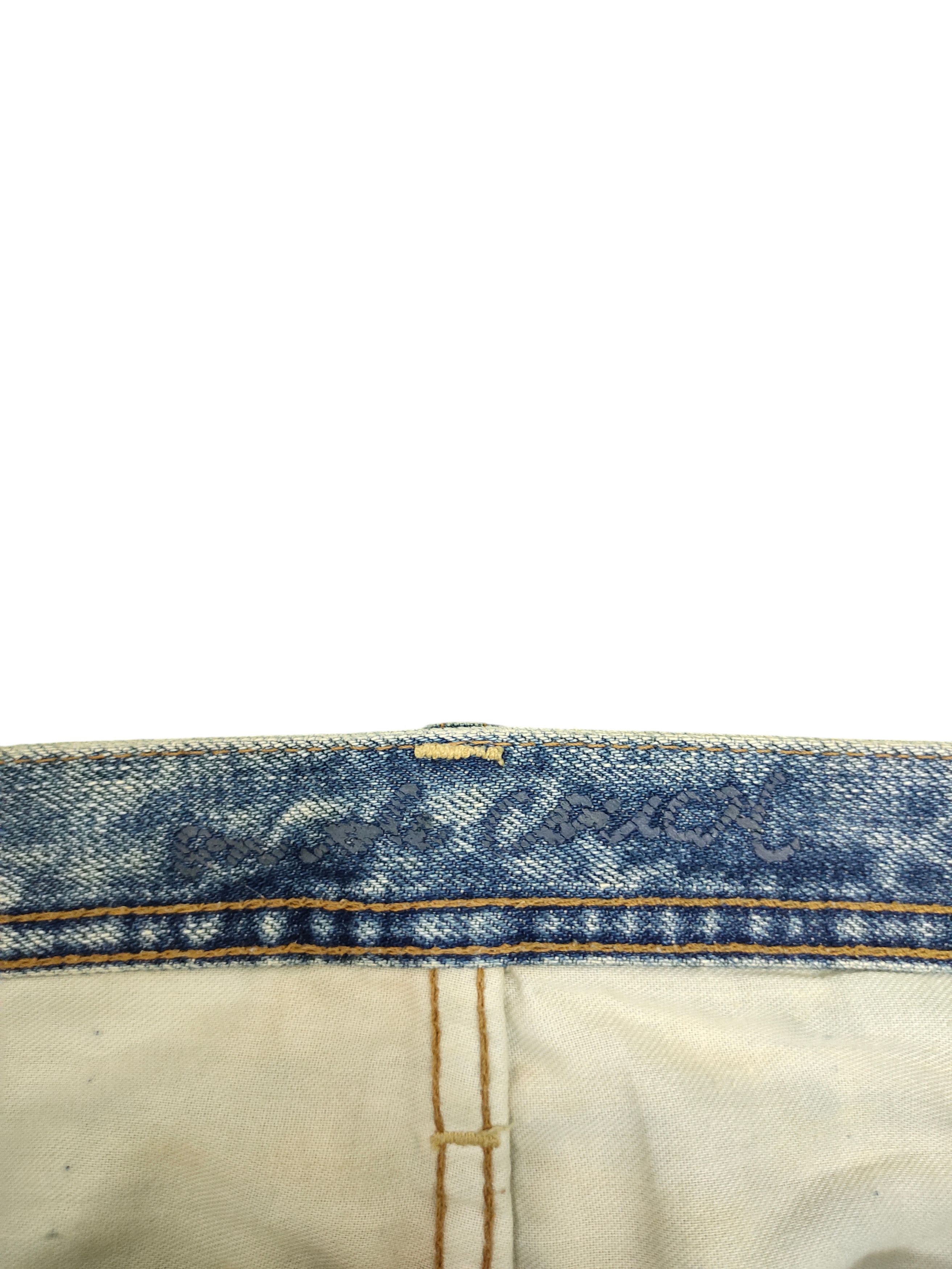 Japanese Brand Couch Japan Patchwork Clawmark Distress Faded Denim Jeans Size US 32 / EU 48 - 12 Thumbnail