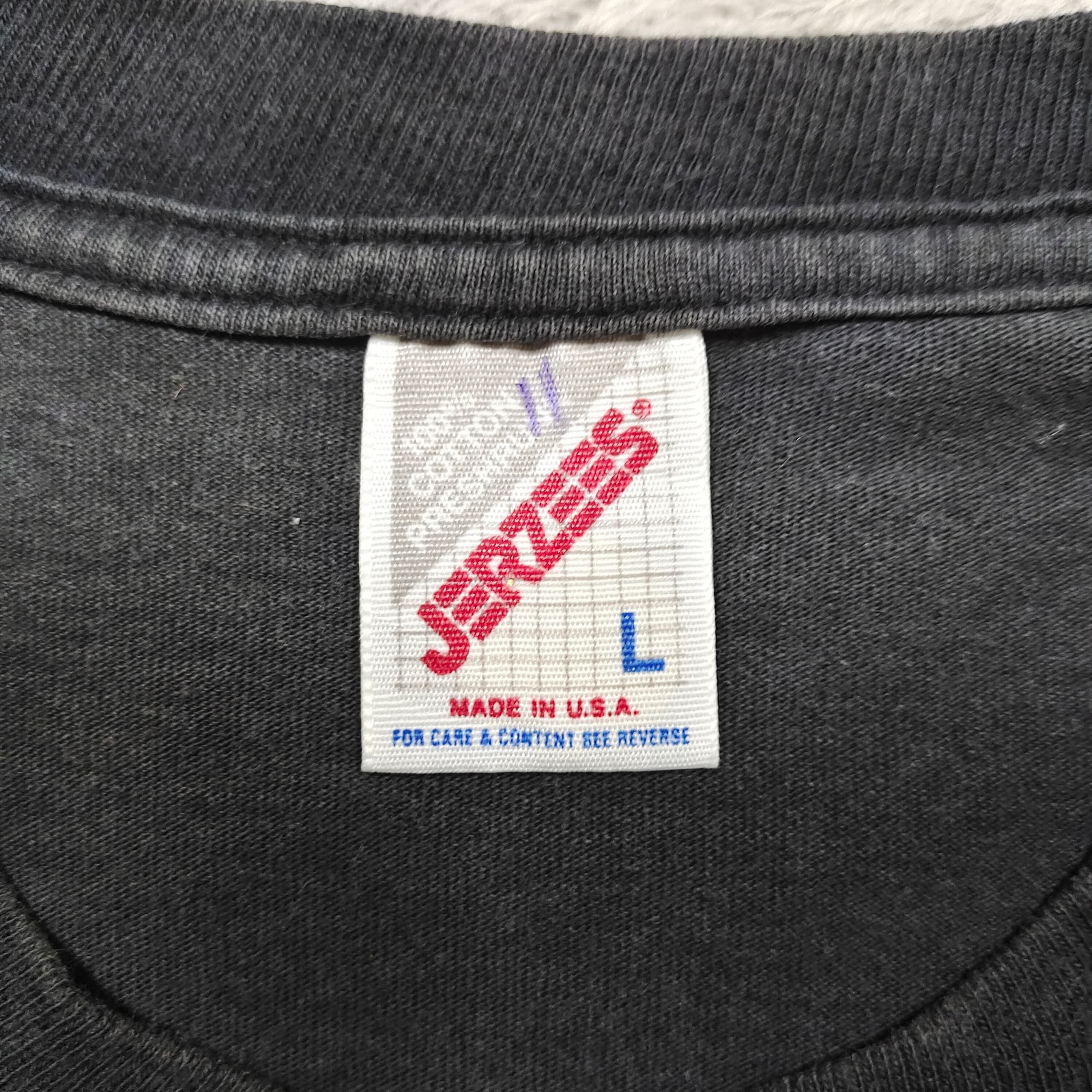 Jerzees Vintage 90s Distressed faded Jerzees Crazy Doodle Logo Size US M / EU 48-50 / 2 - 9 Thumbnail