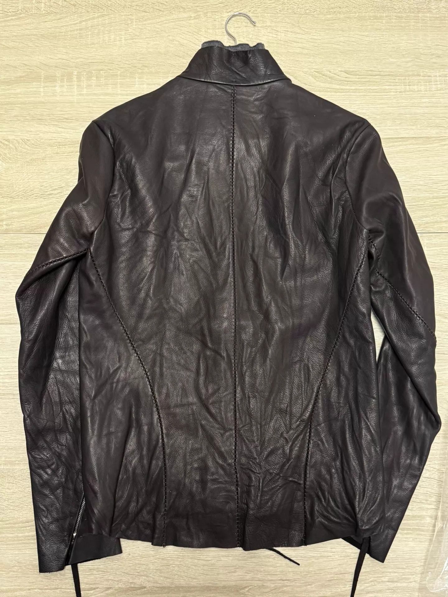Ma+ M.A+ by Maurizio Amadei Silver Cross Leather Jacket sz52 Size US L / EU 52-54 / 3 - 4 Thumbnail