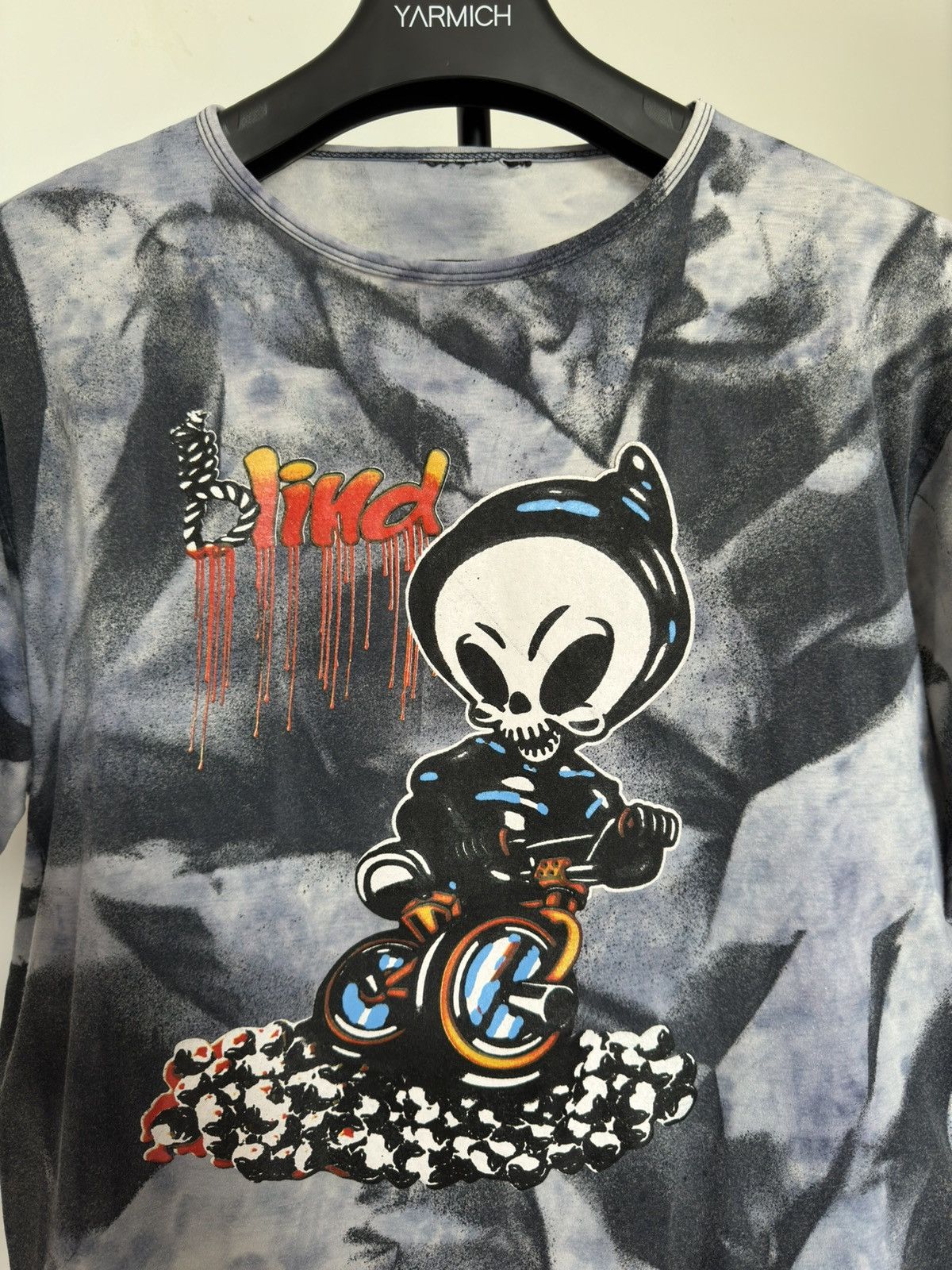 Blind Skateboards Vintage 2000s Blind Skateboards Skeleton Tee Size US M / EU 48-50 / 2 - 2 Thumbnail