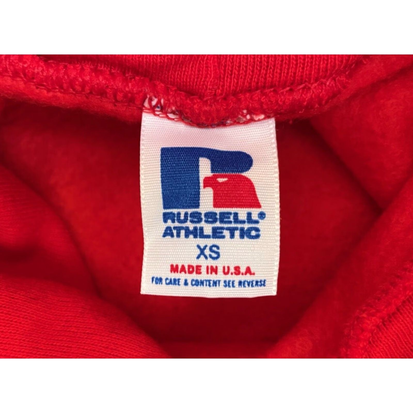 Russell Athletic VINTAGE Russell Athletic Hoodie Sweatshirt Mens XS Deadstock NWT 90s USA Red Cotton Blend Long Sleeve Crew Sweatshirt 90s Theme Mens Size US XS / EU 42 / 0 - 6 Thumbnail