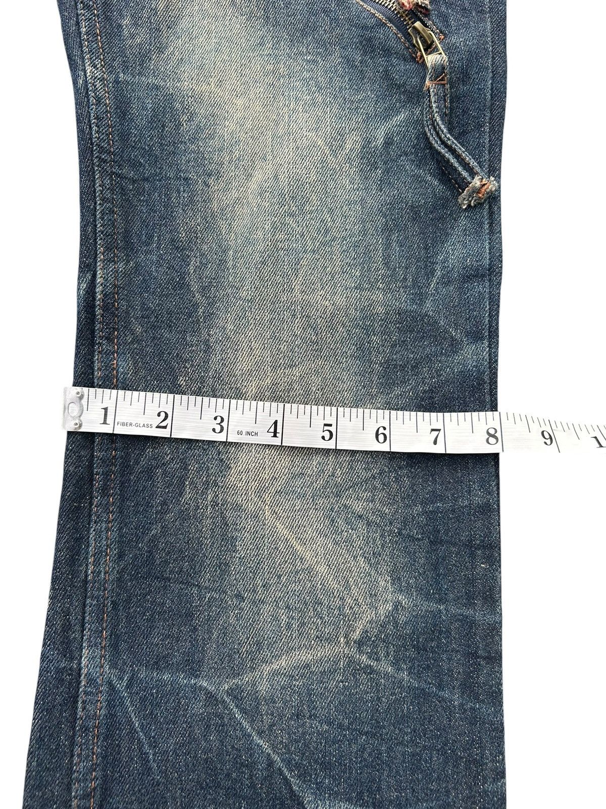 Kapital Flare Double Waist Punk Bondage Japanese Style Denim Jeans Size US 32 / EU 48 - 21 Thumbnail