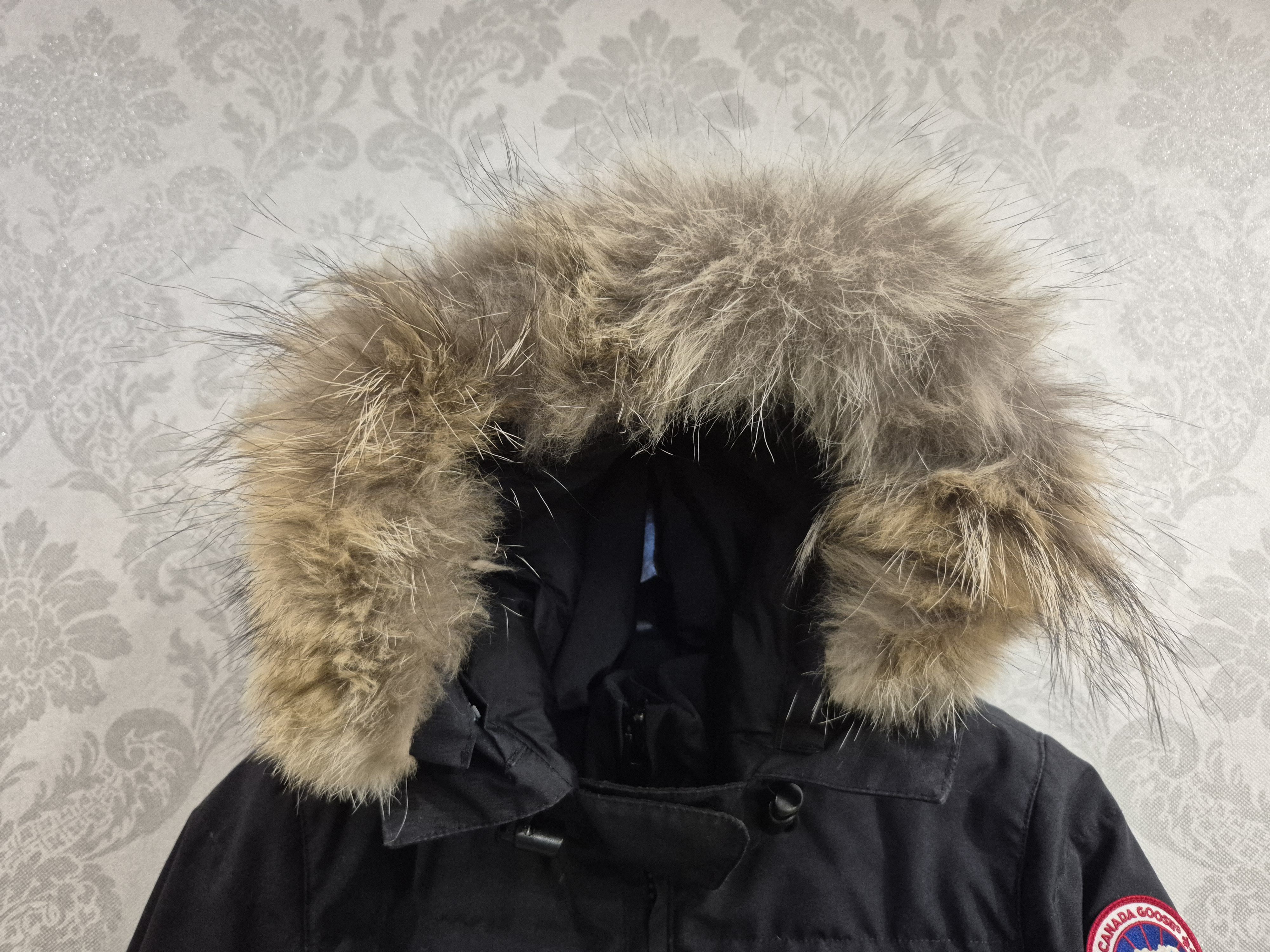 Canada Goose Canada Goose Womens Parka Jacket Navy Fur Hood XS 3804L Size XS / US 0-2 / IT 36-38 - 3 Thumbnail