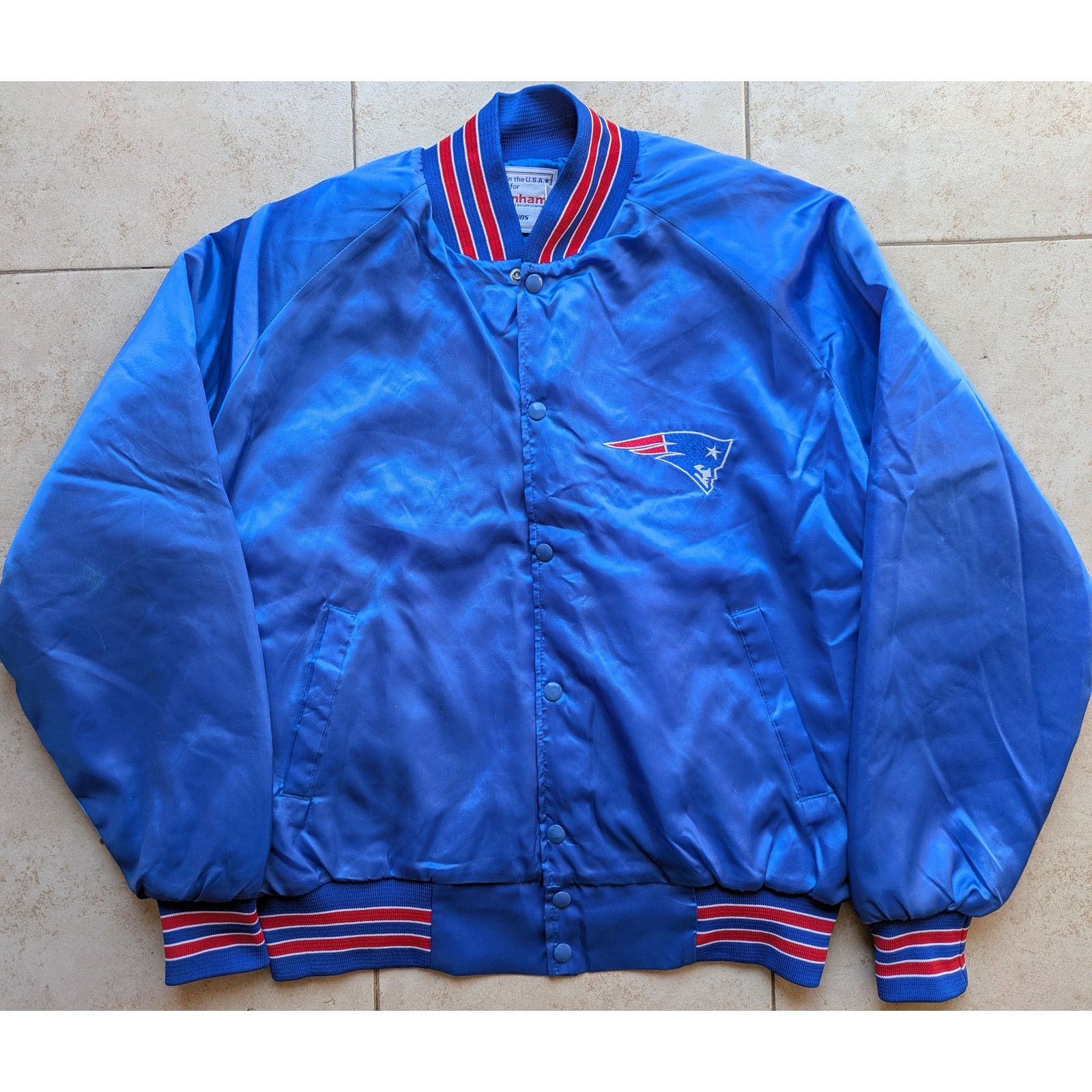 NFL × Starter New England Patriots 90s LEGENDS satin bomber L NFL vintage Size US L / EU 52-54 / 3 - 2 Thumbnail