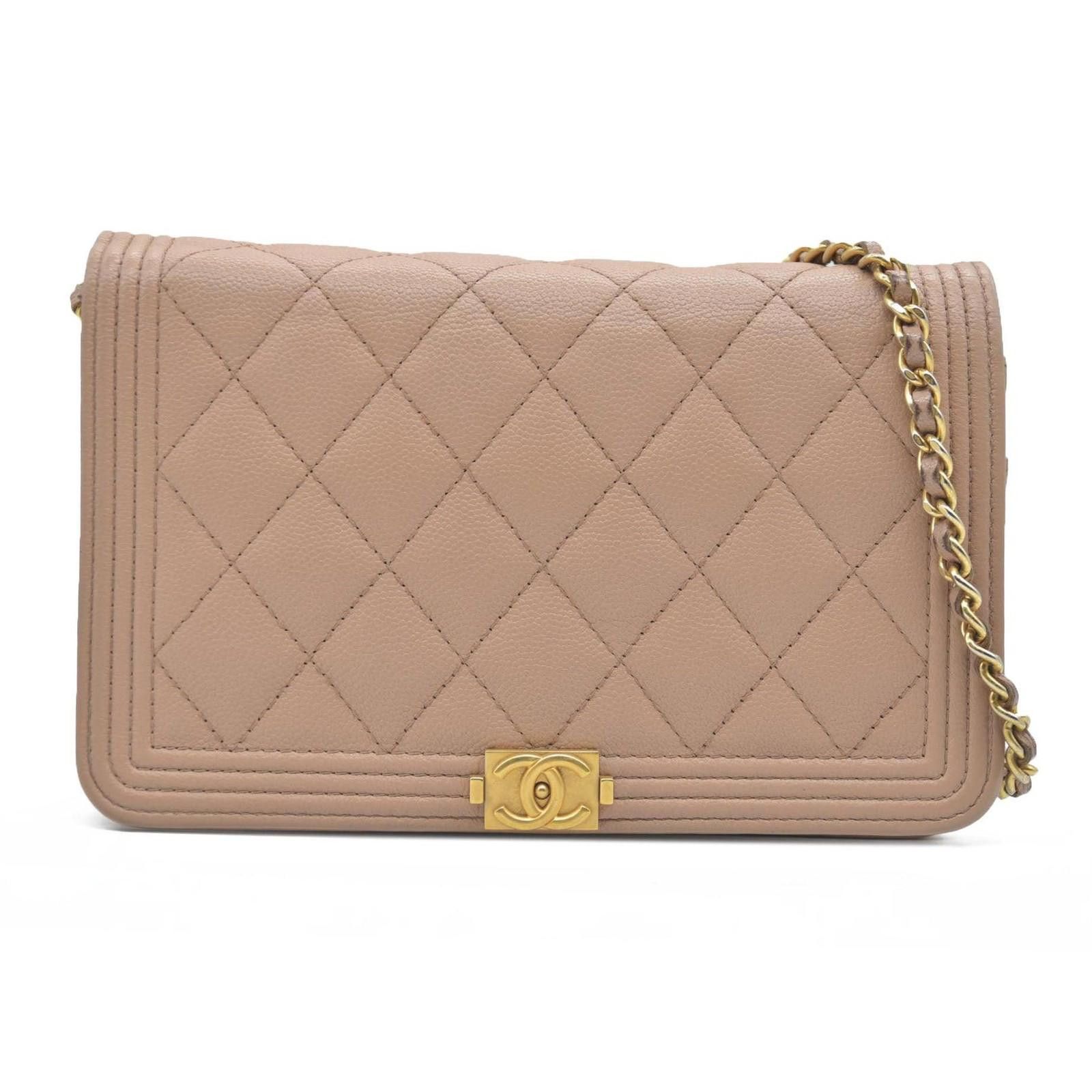 Chanel $3575 Chanel Caviar Quilted Boy Wallet On Chain WOC Dark Size ONE SIZE - 1 Thumbnail