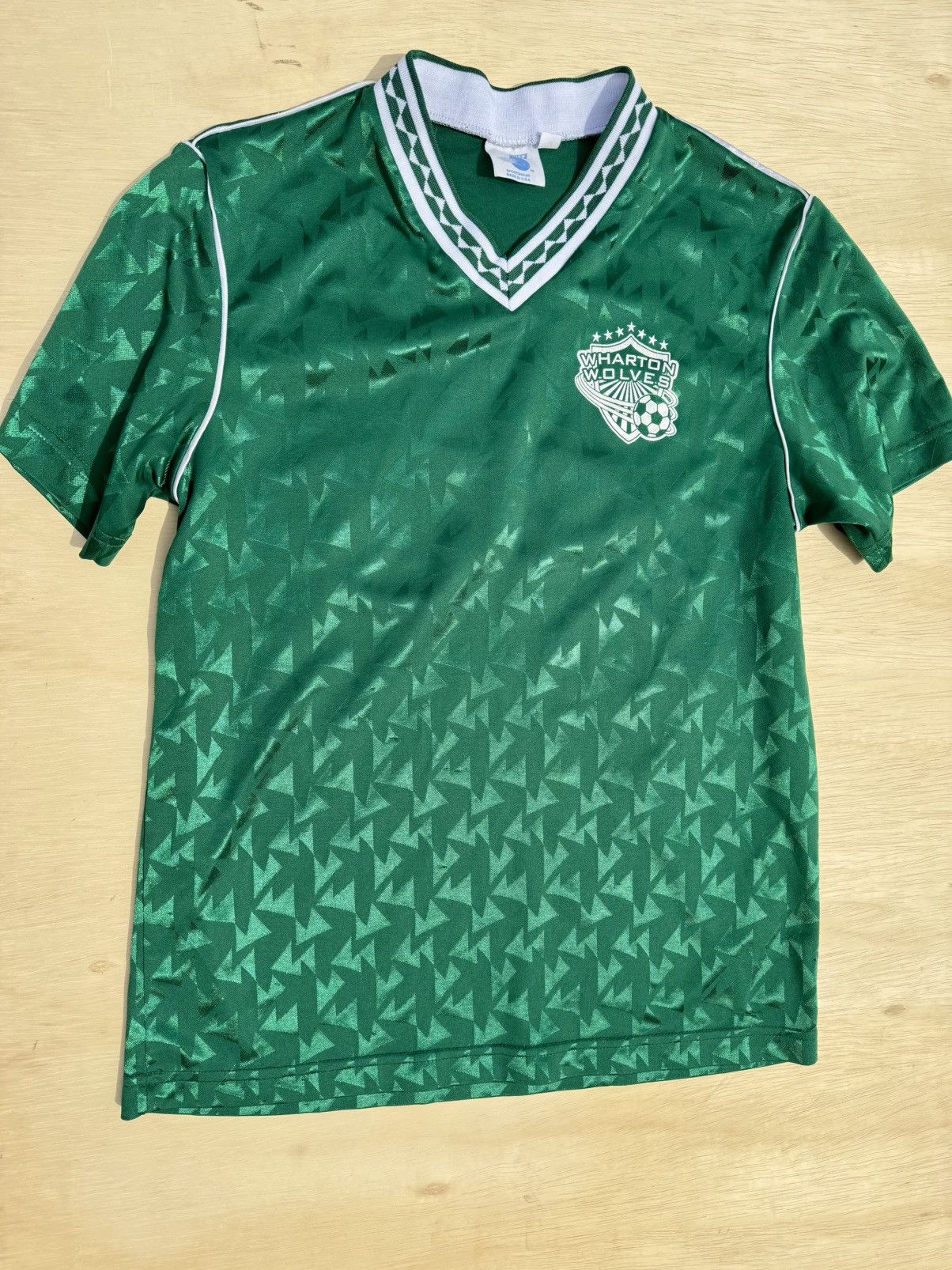 Vintage Vintage 90’s Wharton Wolves Retro Soccer Jersey Size US M / EU 48-50 / 2 - 2 Thumbnail